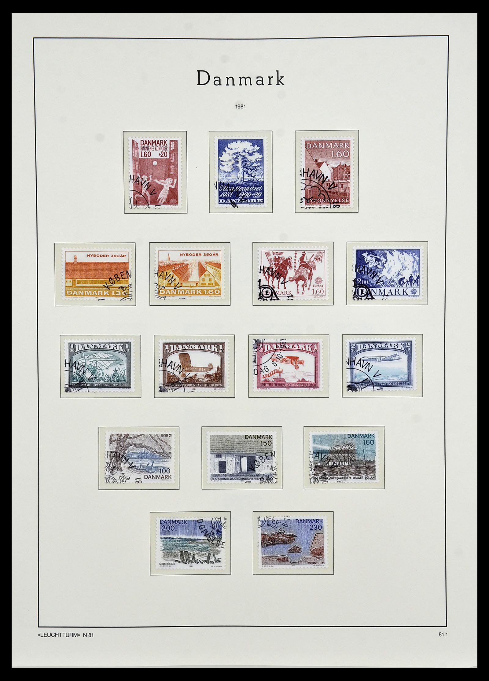 34165 062 - Postzegelverzameling 34165 Denemarken 1851-2004.