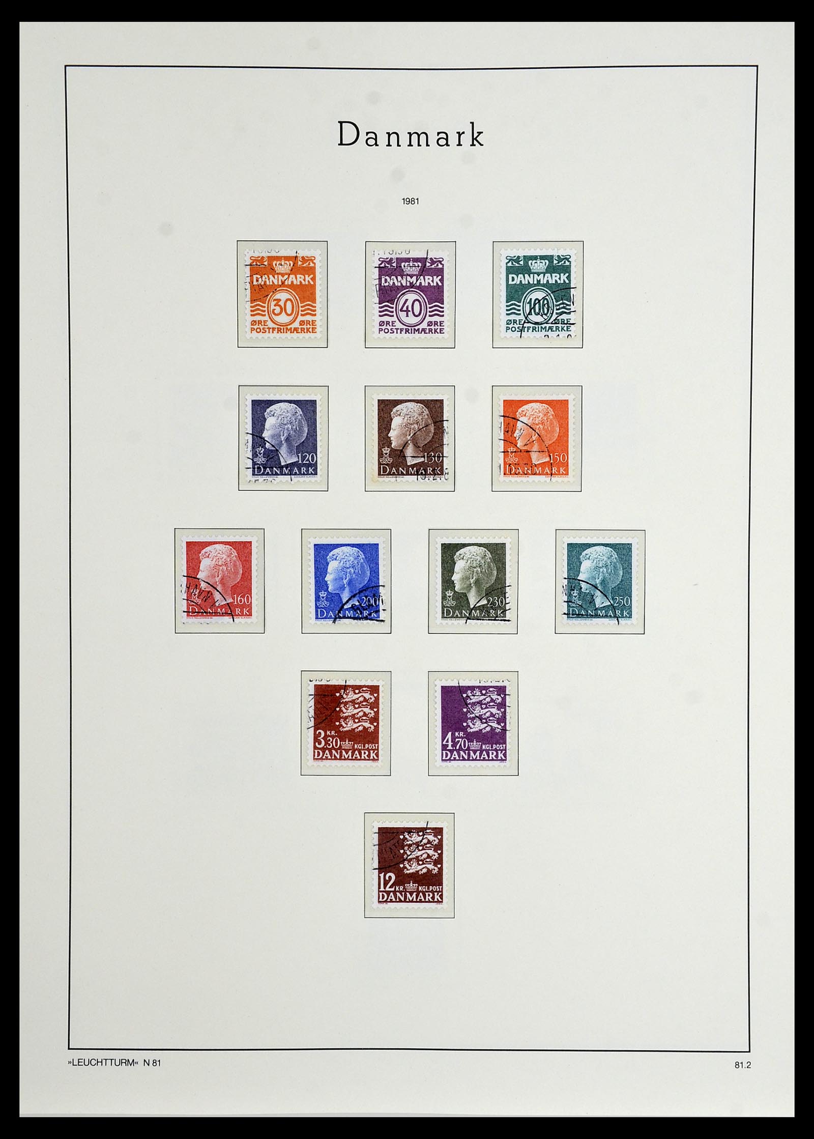 34165 063 - Postzegelverzameling 34165 Denemarken 1851-2004.