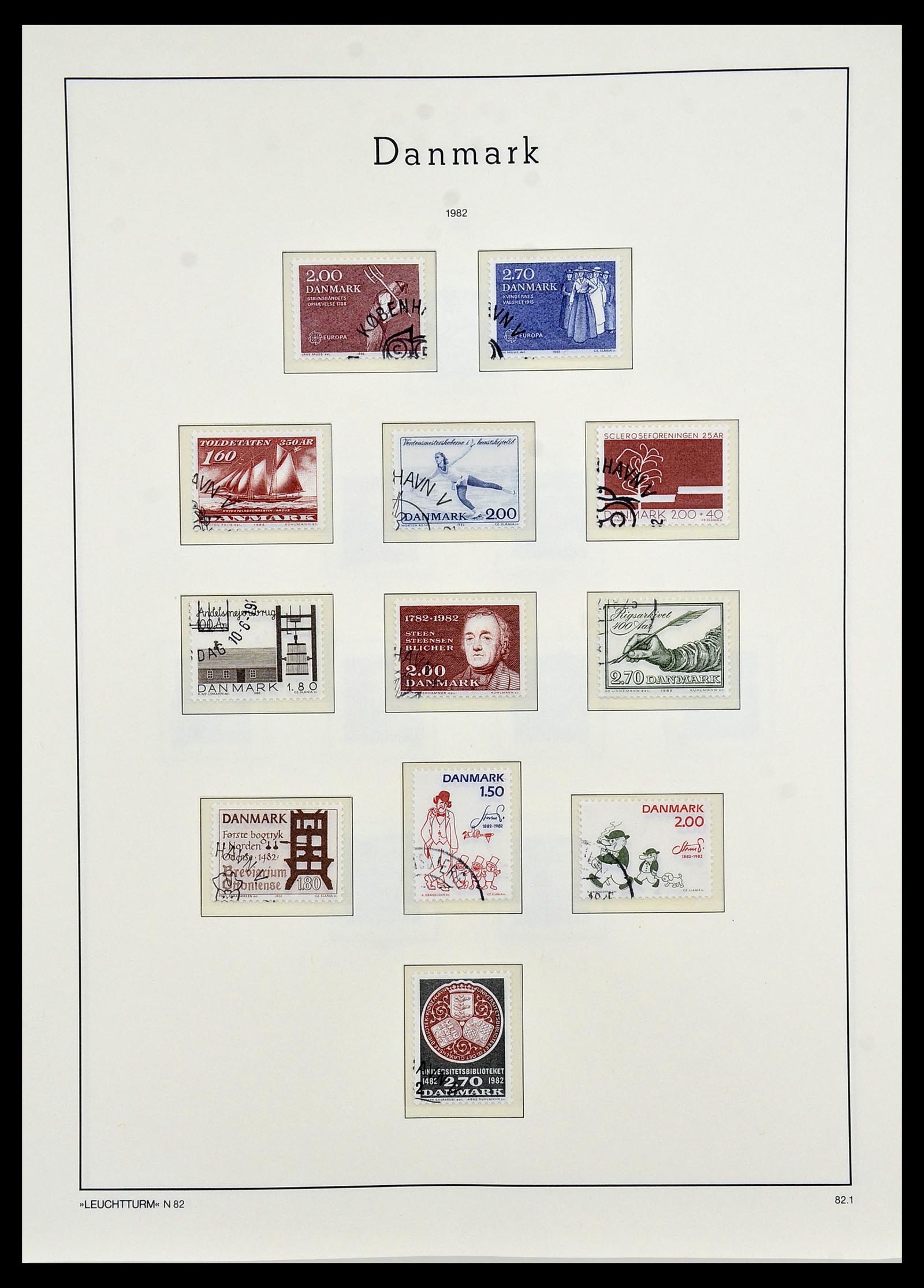34165 064 - Postzegelverzameling 34165 Denemarken 1851-2004.