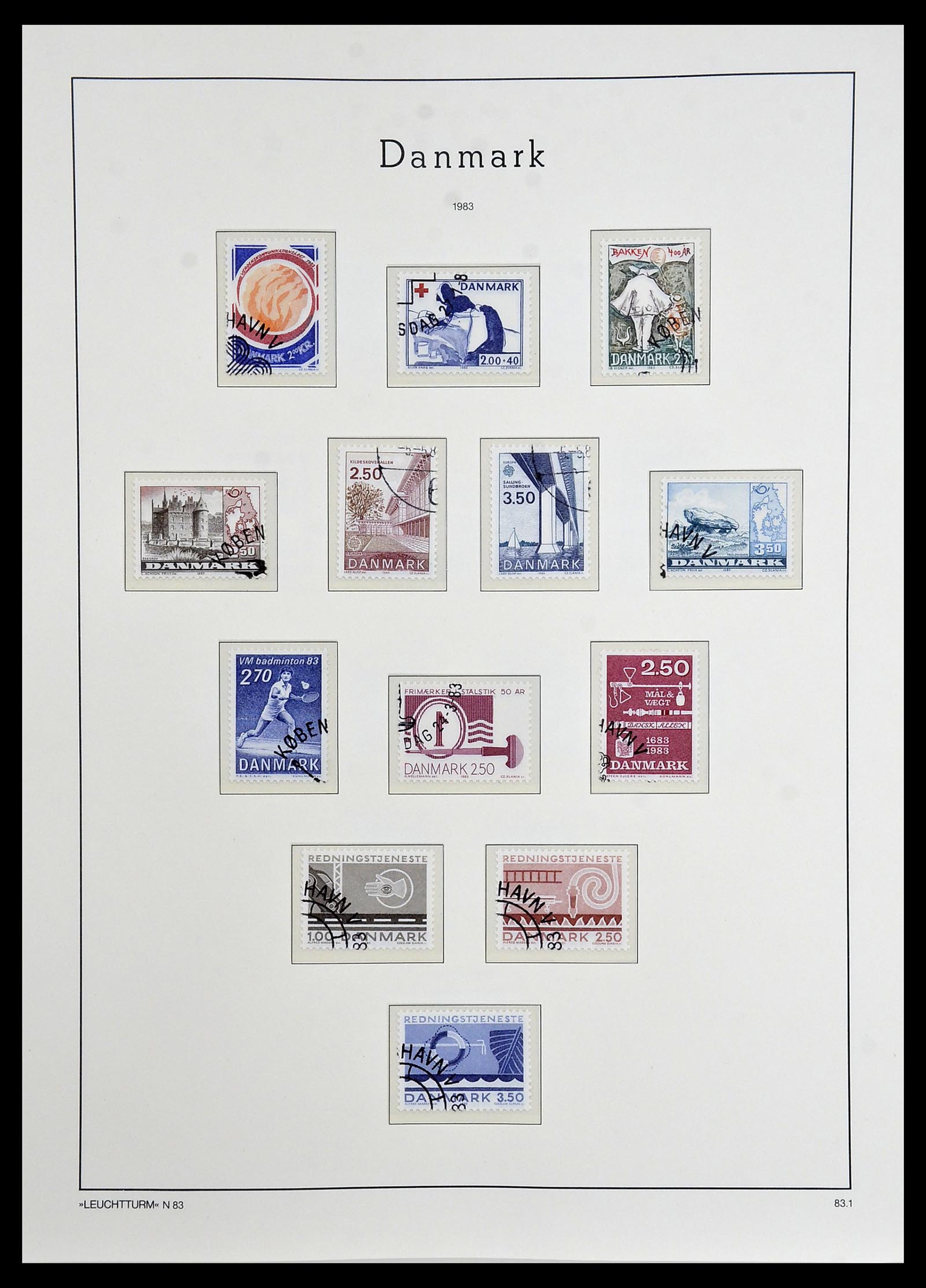 34165 066 - Postzegelverzameling 34165 Denemarken 1851-2004.