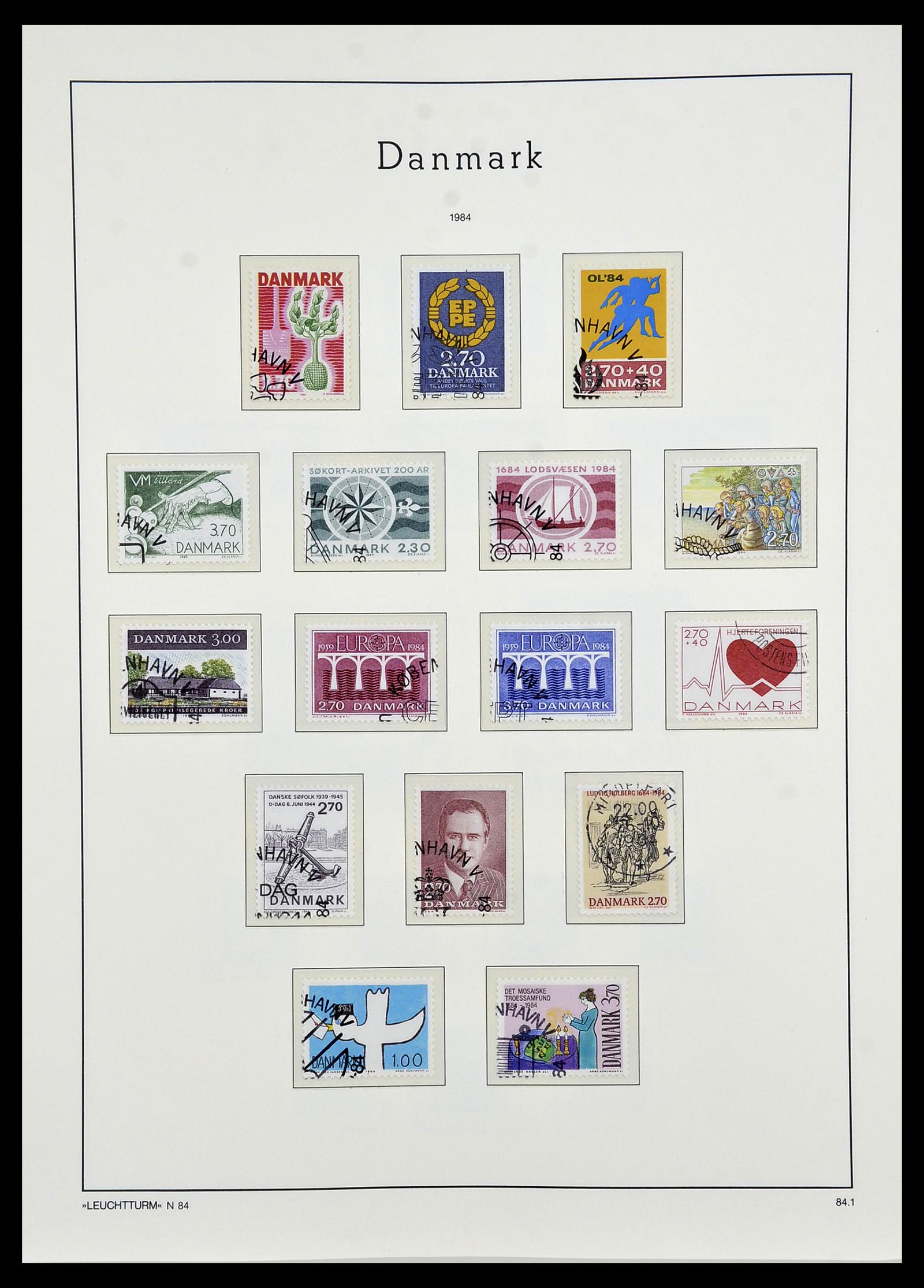34165 068 - Postzegelverzameling 34165 Denemarken 1851-2004.