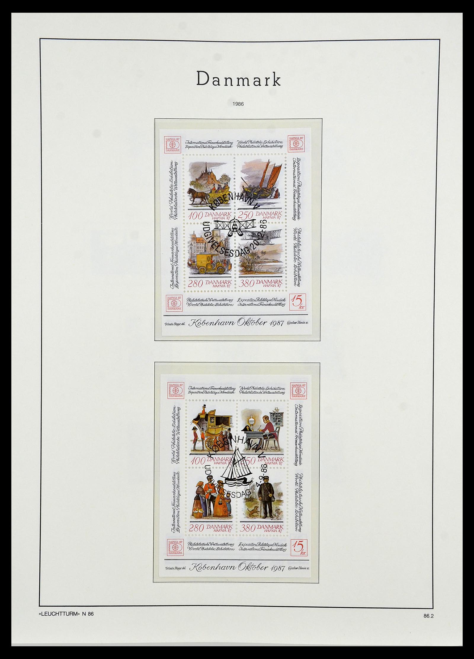34165 074 - Postzegelverzameling 34165 Denemarken 1851-2004.