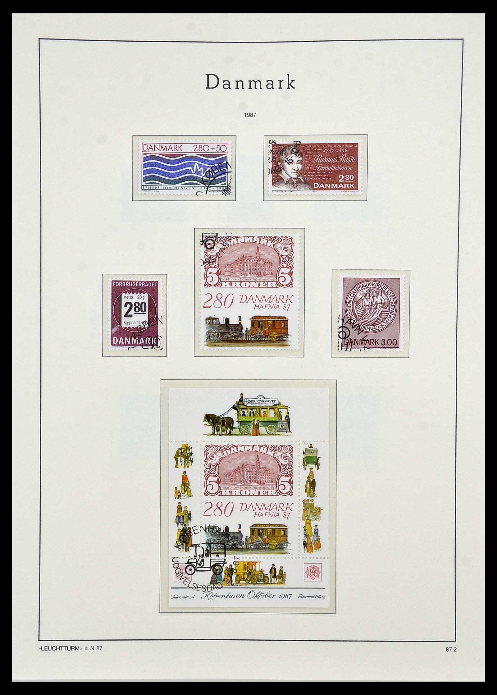 34165 077 - Postzegelverzameling 34165 Denemarken 1851-2004.
