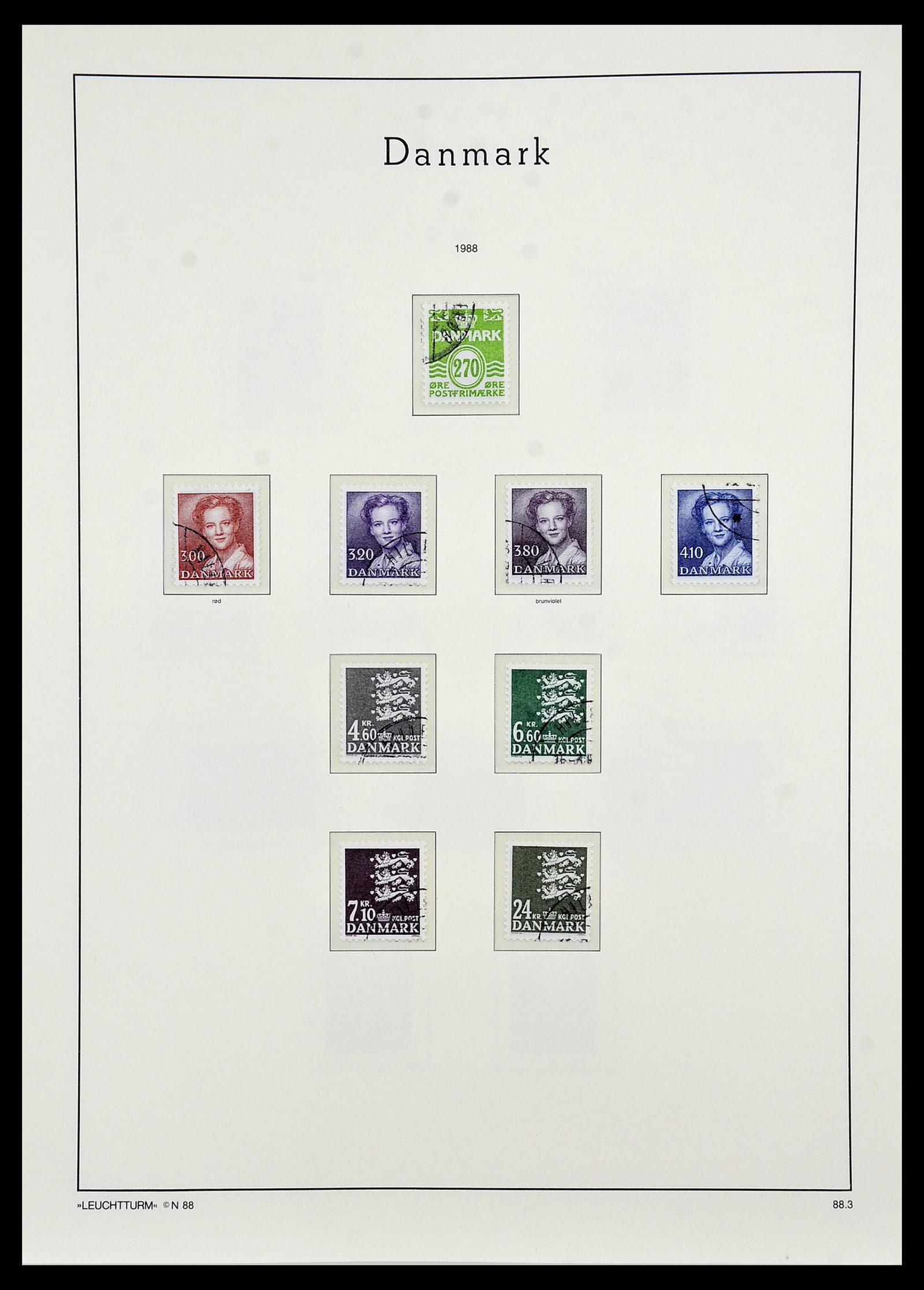 34165 080 - Postzegelverzameling 34165 Denemarken 1851-2004.