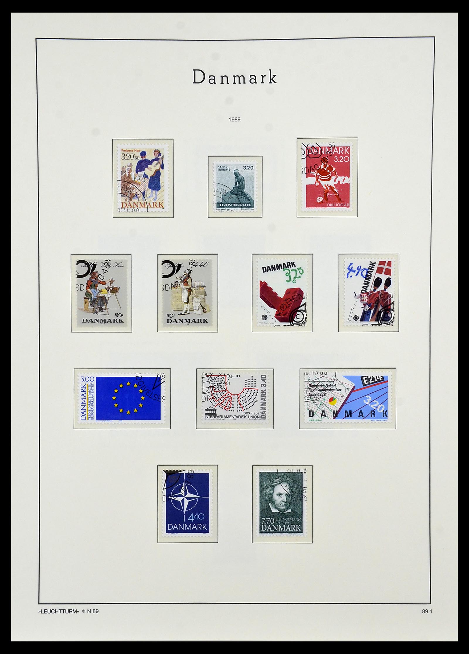 34165 081 - Postzegelverzameling 34165 Denemarken 1851-2004.