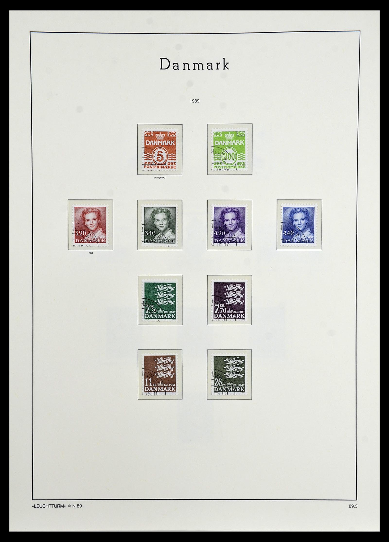 34165 083 - Postzegelverzameling 34165 Denemarken 1851-2004.