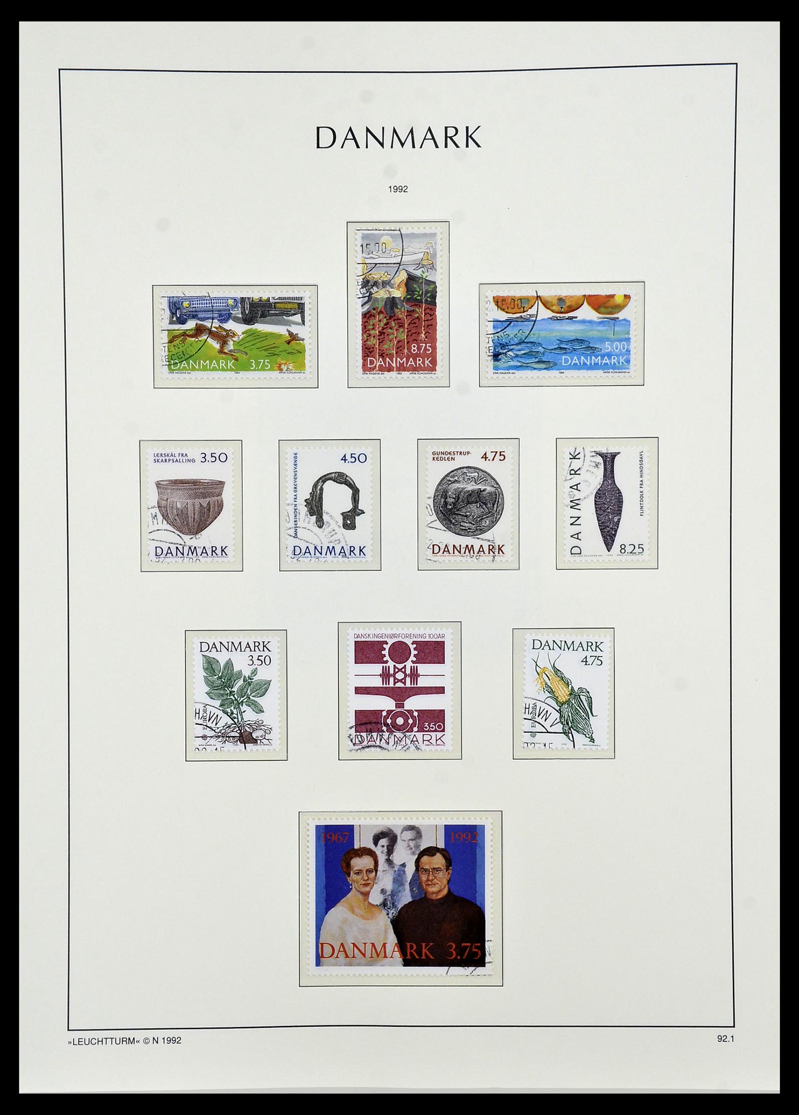 34165 089 - Postzegelverzameling 34165 Denemarken 1851-2004.