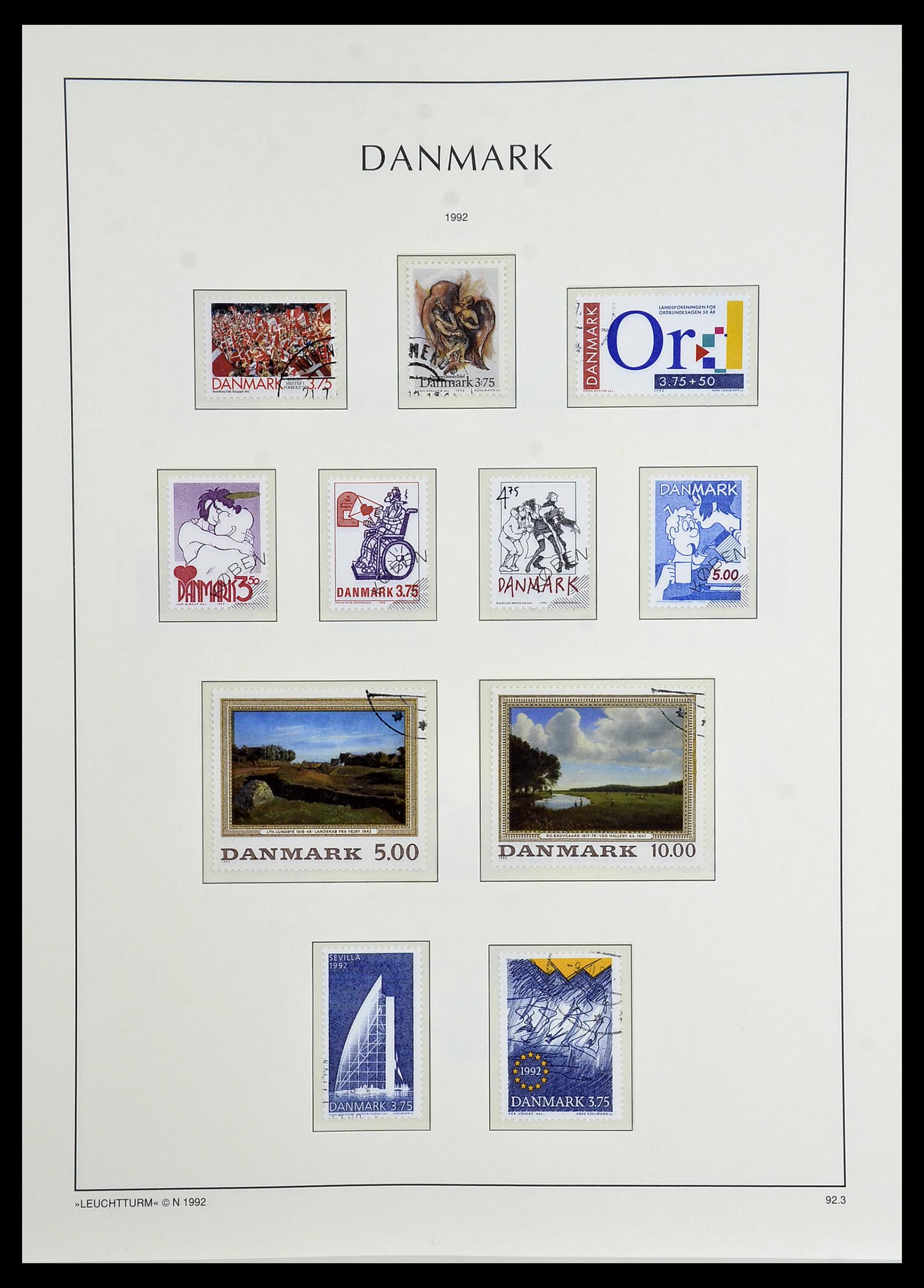 34165 091 - Postzegelverzameling 34165 Denemarken 1851-2004.