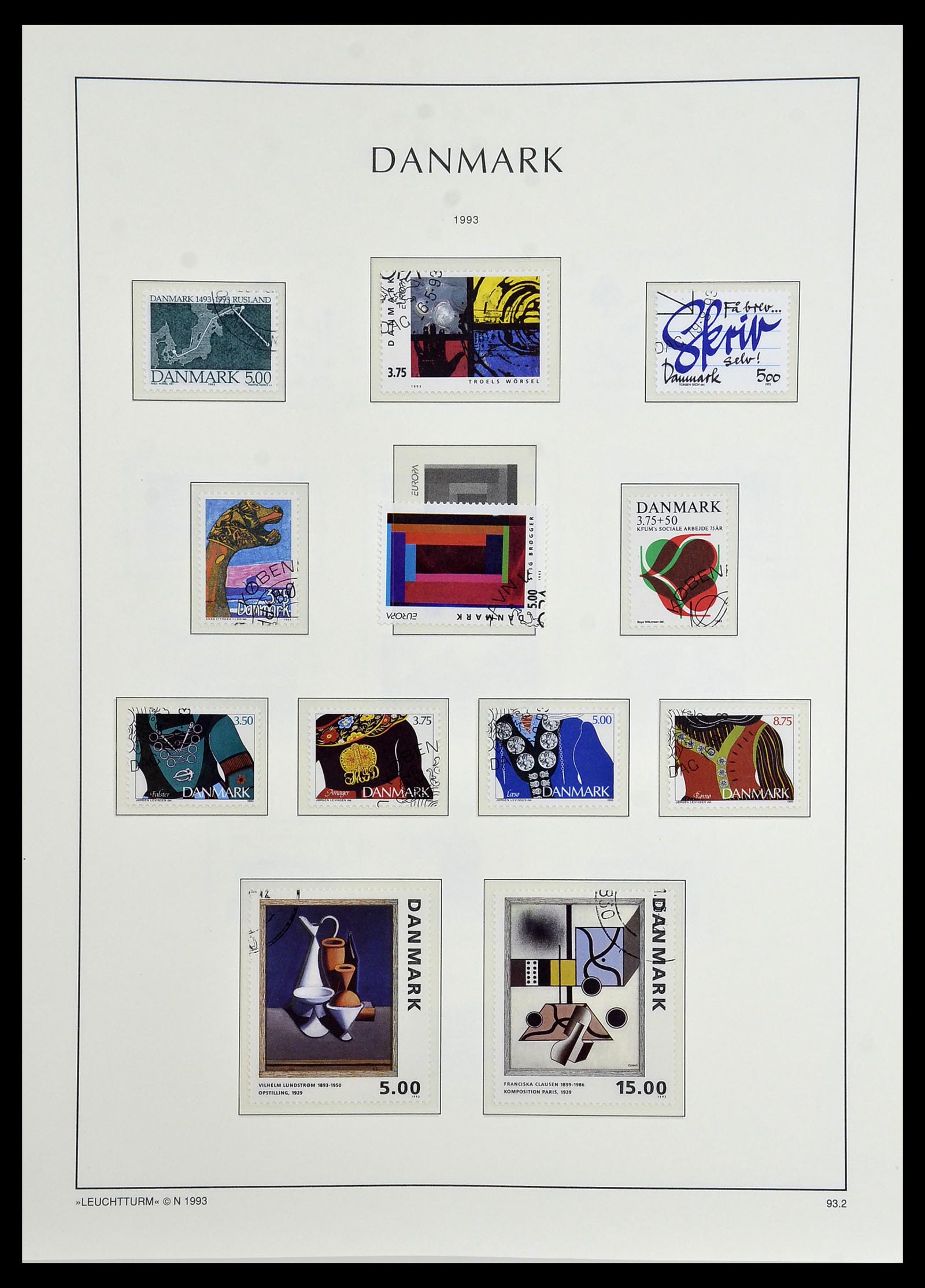 34165 093 - Postzegelverzameling 34165 Denemarken 1851-2004.