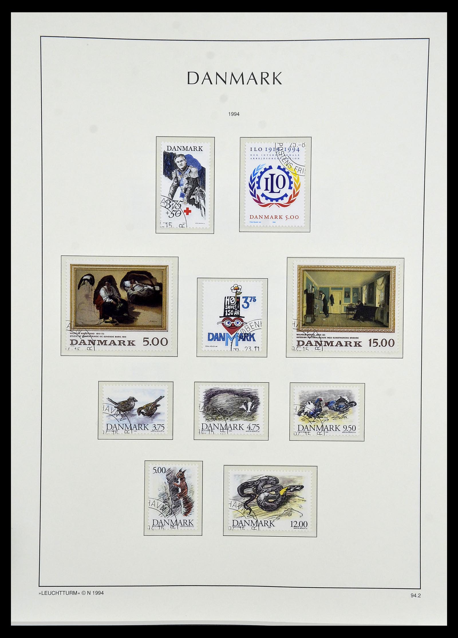 34165 095 - Postzegelverzameling 34165 Denemarken 1851-2004.