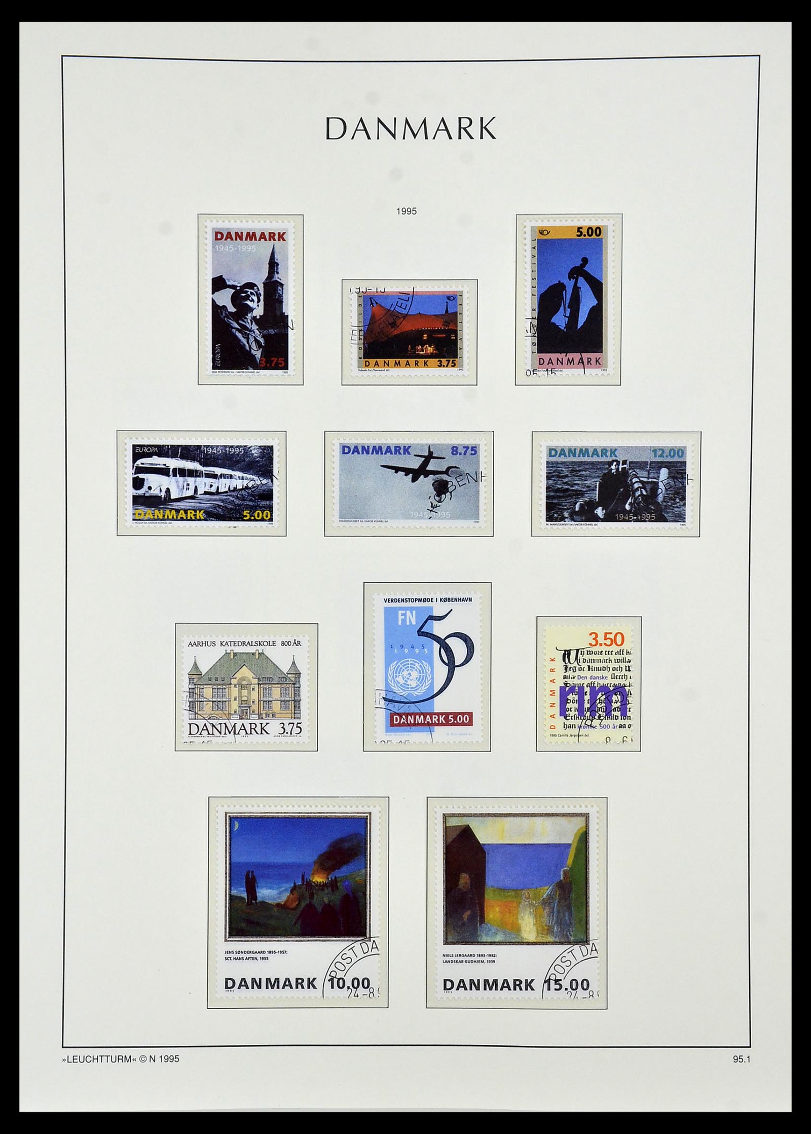 34165 097 - Postzegelverzameling 34165 Denemarken 1851-2004.