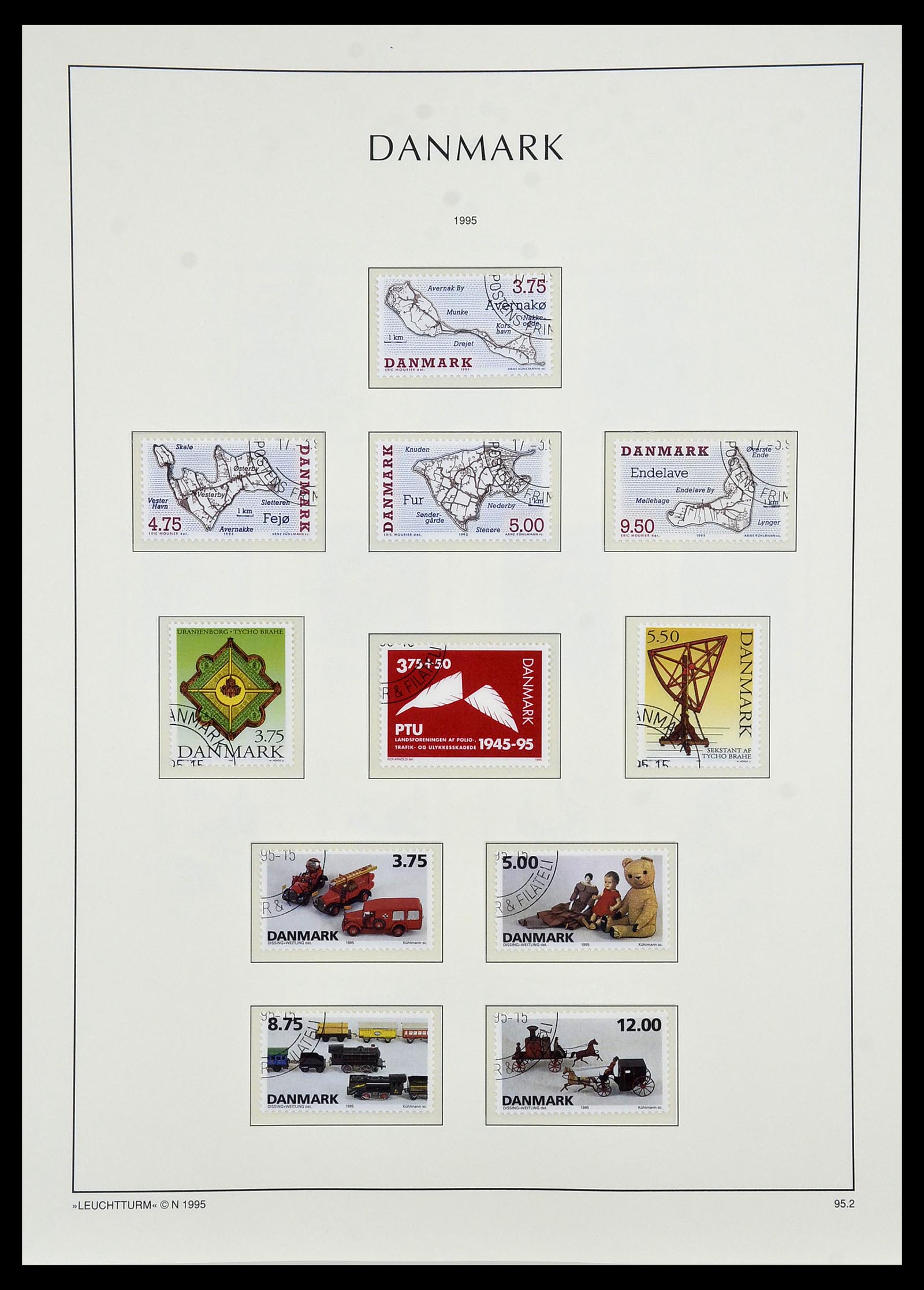 34165 098 - Postzegelverzameling 34165 Denemarken 1851-2004.