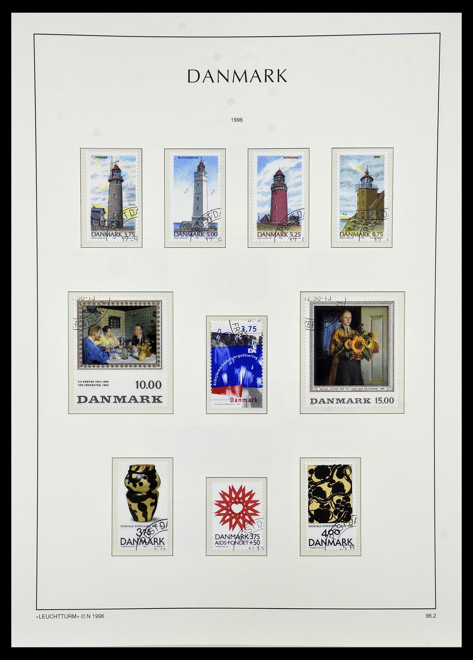 34165 100 - Postzegelverzameling 34165 Denemarken 1851-2004.