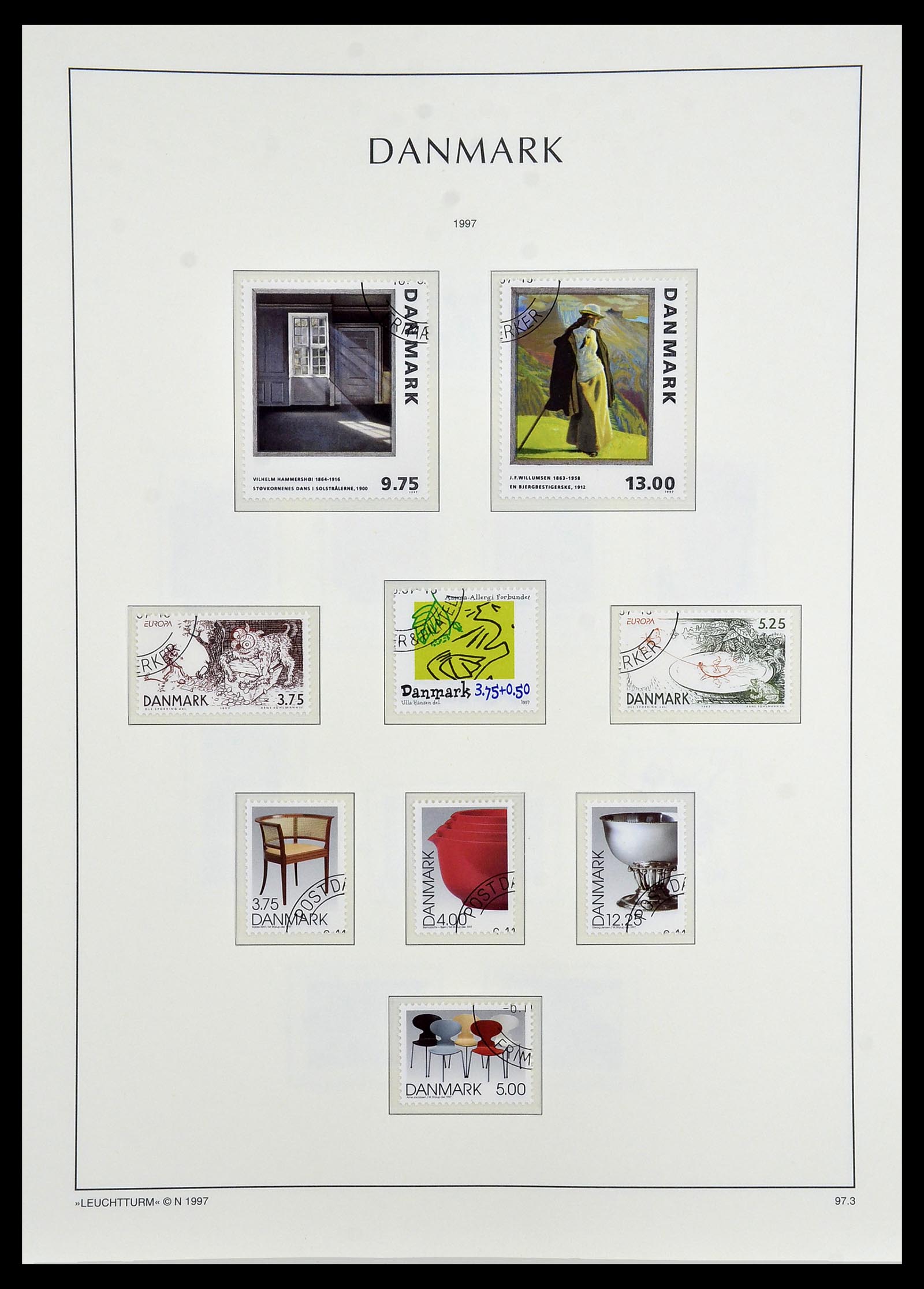34165 103 - Postzegelverzameling 34165 Denemarken 1851-2004.