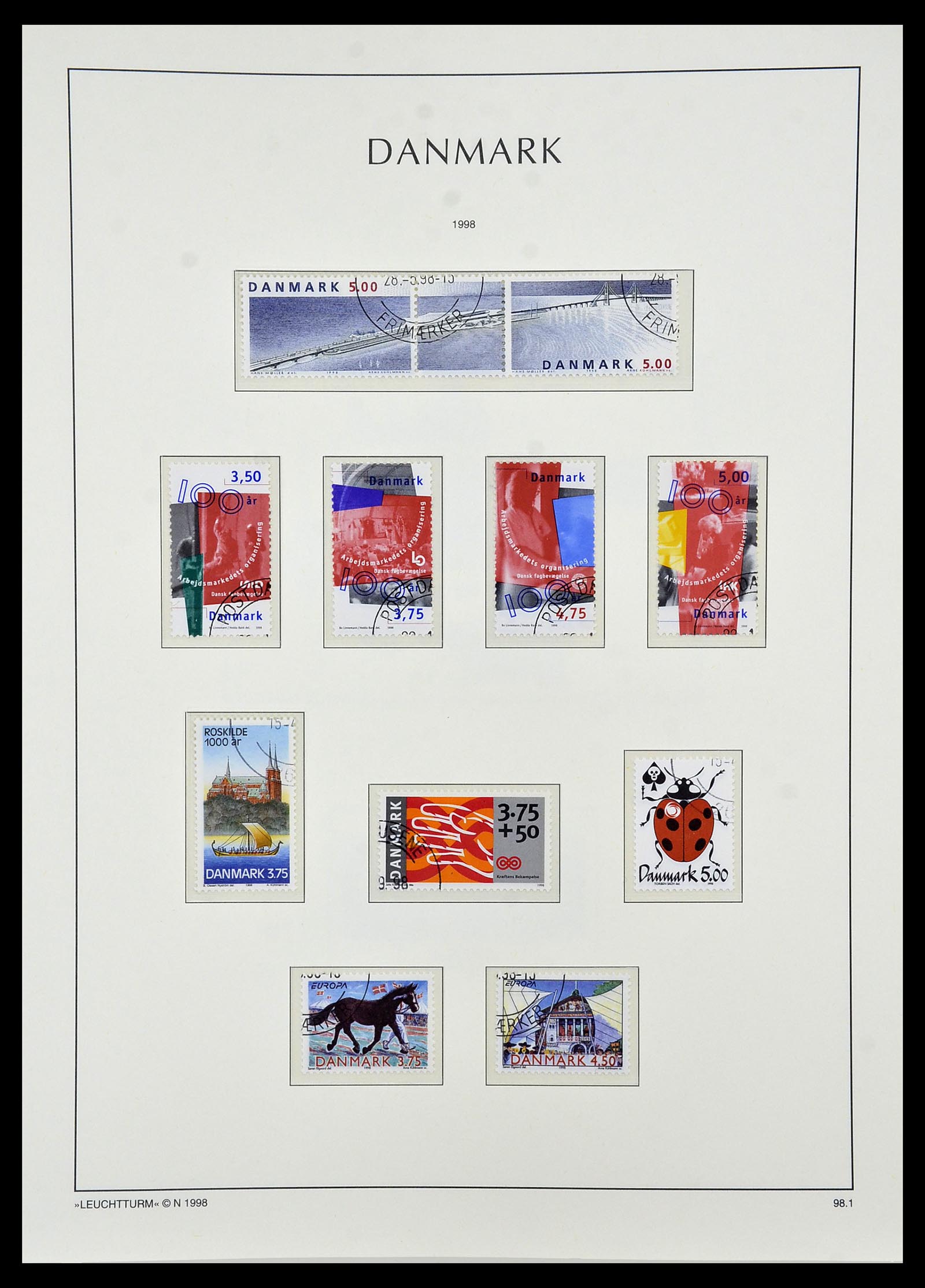 34165 104 - Postzegelverzameling 34165 Denemarken 1851-2004.
