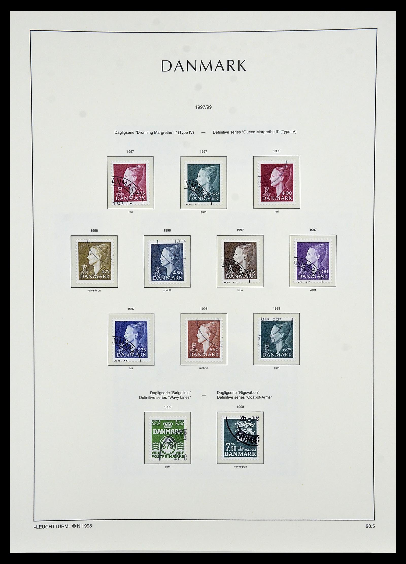 34165 108 - Postzegelverzameling 34165 Denemarken 1851-2004.