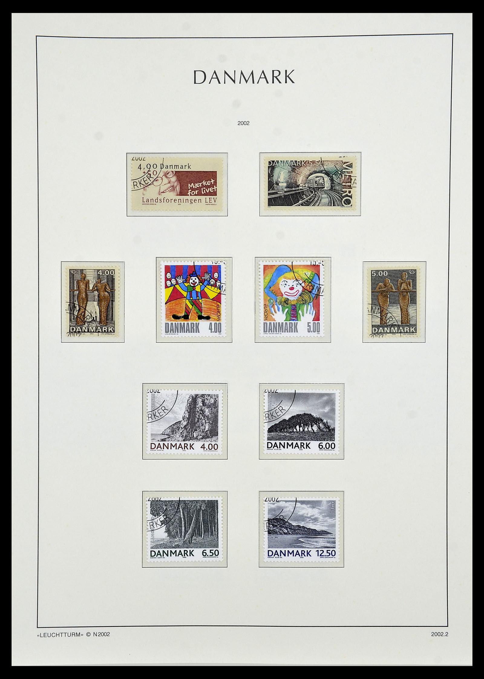 34165 122 - Postzegelverzameling 34165 Denemarken 1851-2004.