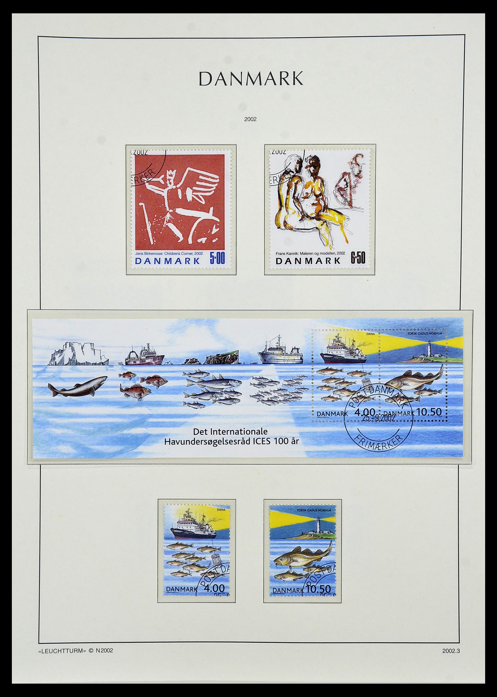 34165 123 - Postzegelverzameling 34165 Denemarken 1851-2004.