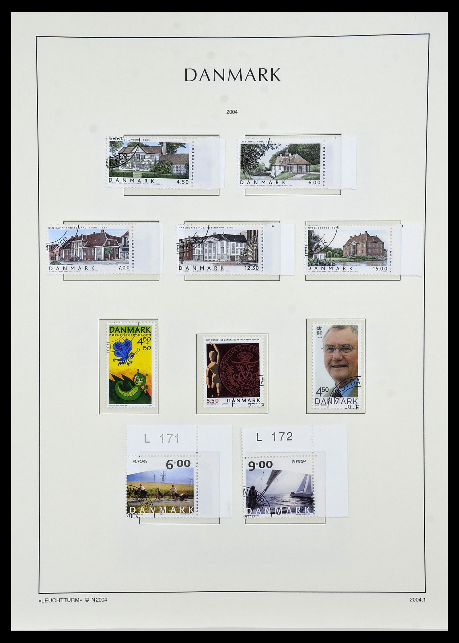 34165 129 - Postzegelverzameling 34165 Denemarken 1851-2004.