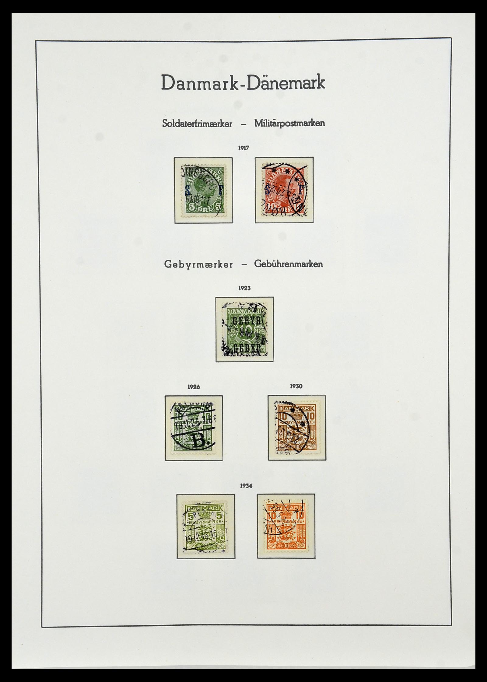 34165 134 - Stamp collection 34165 Denmark 1851-2004.