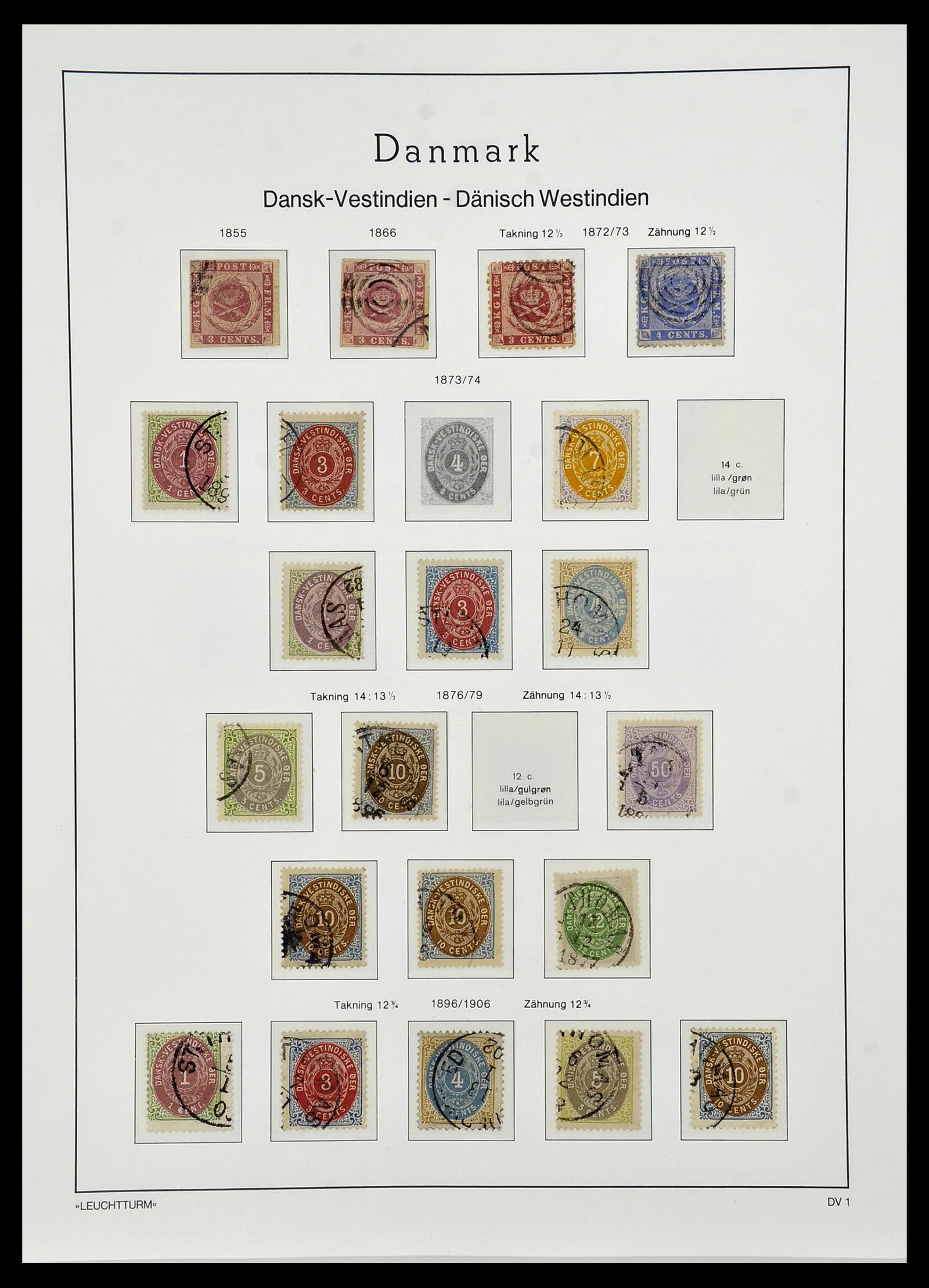 34165 144 - Postzegelverzameling 34165 Denemarken 1851-2004.