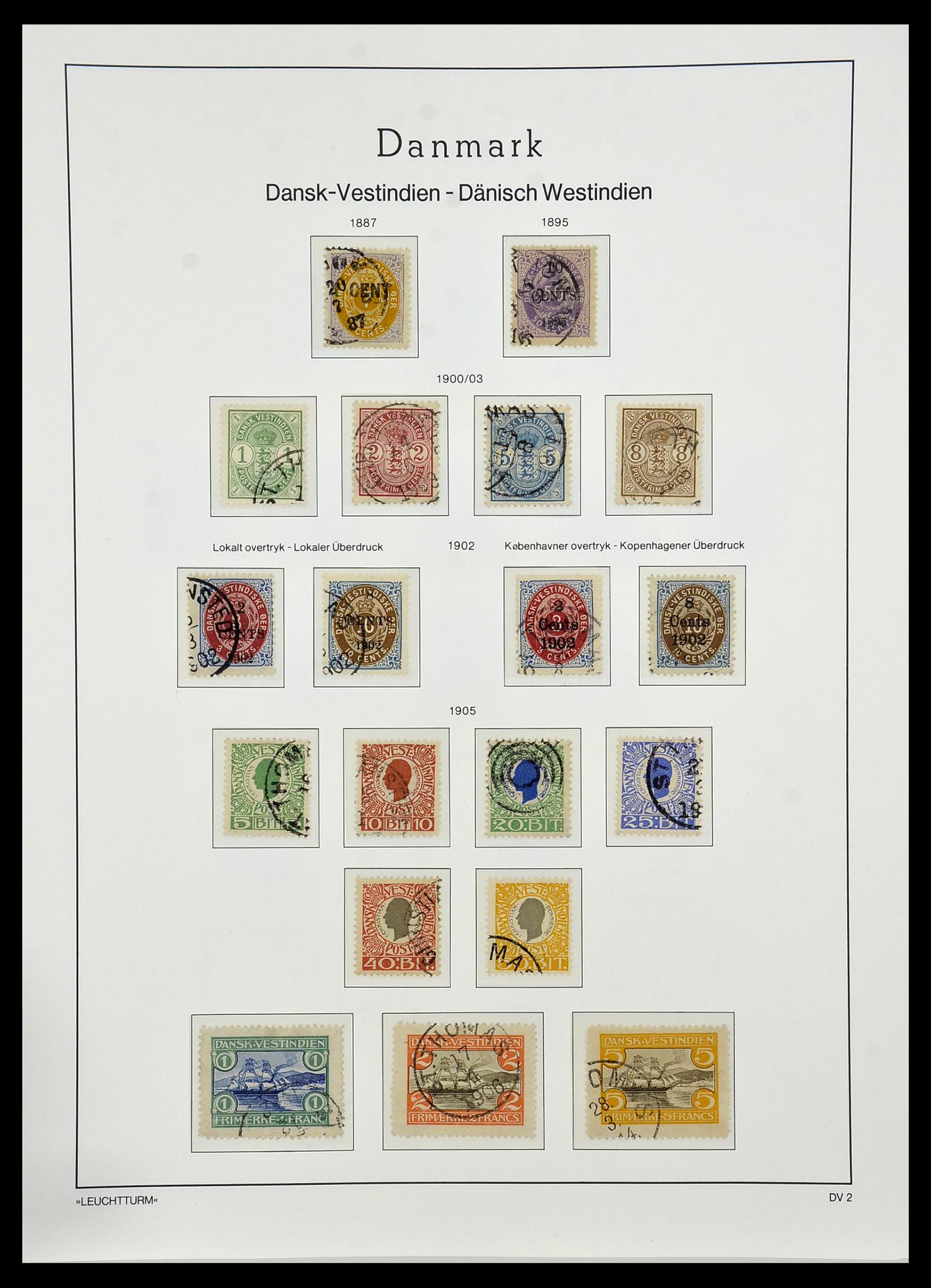 34165 145 - Postzegelverzameling 34165 Denemarken 1851-2004.