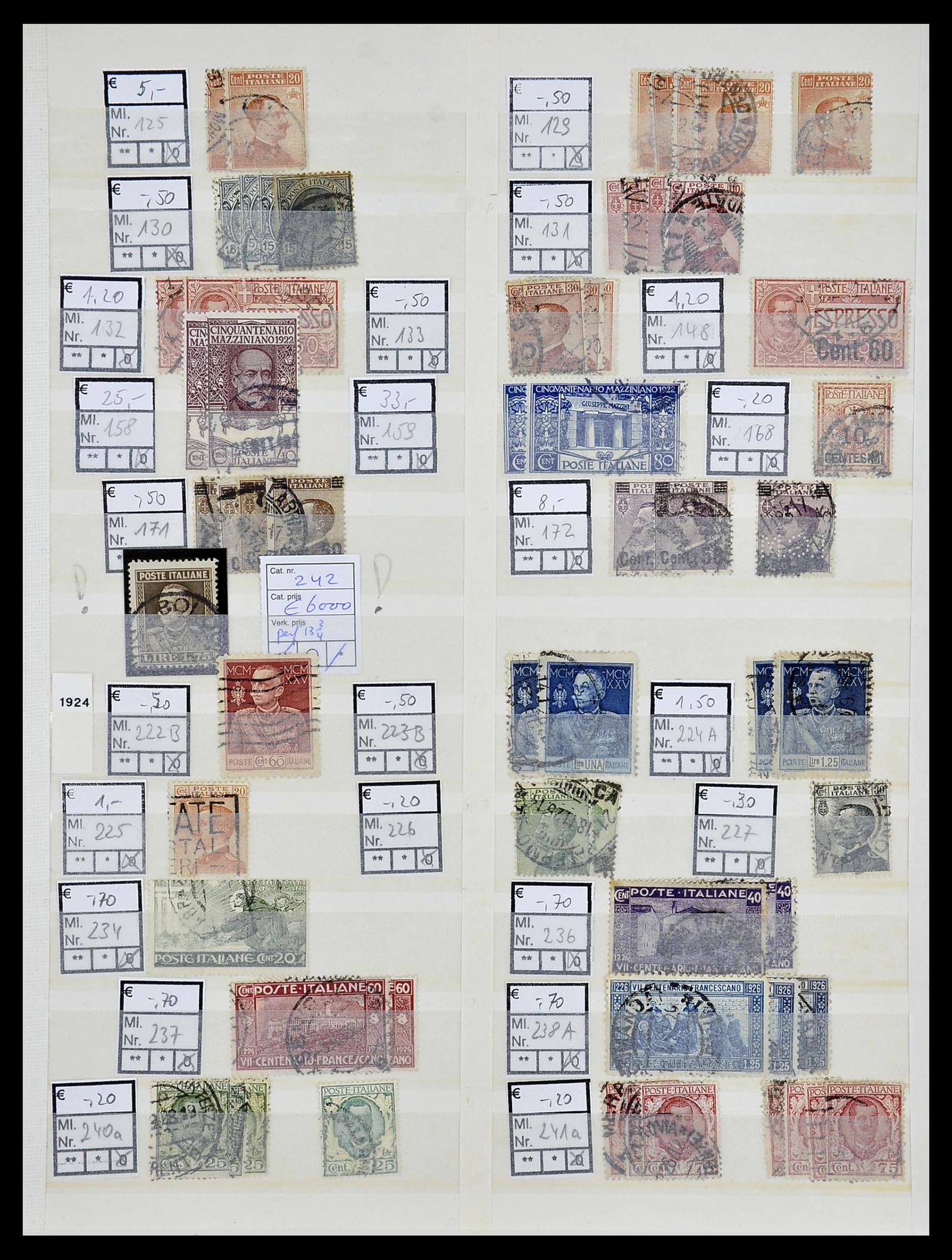 34166 003 - Postzegelverzameling 34166 Italië 1863-1990.