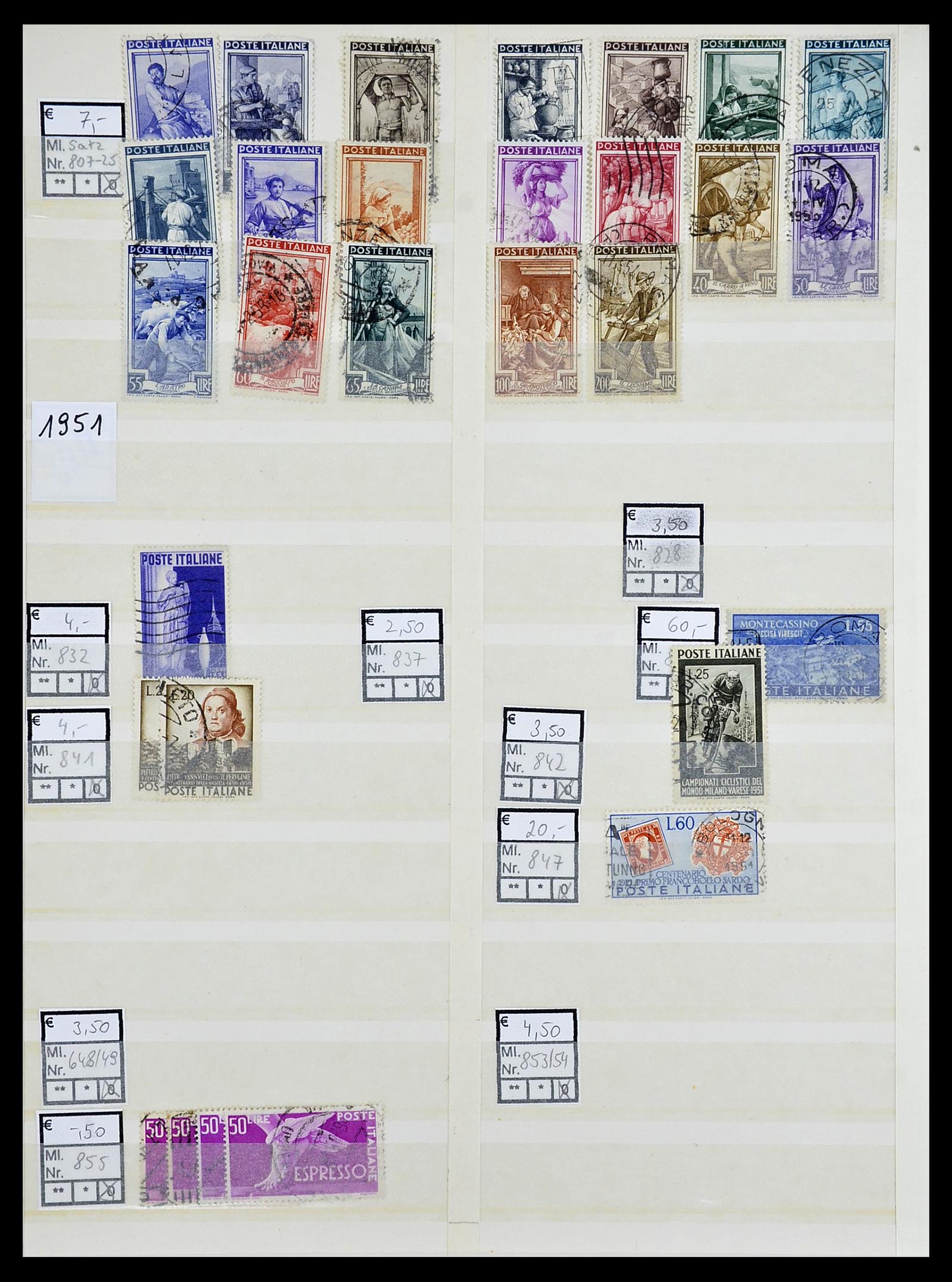 34166 012 - Postzegelverzameling 34166 Italië 1863-1990.