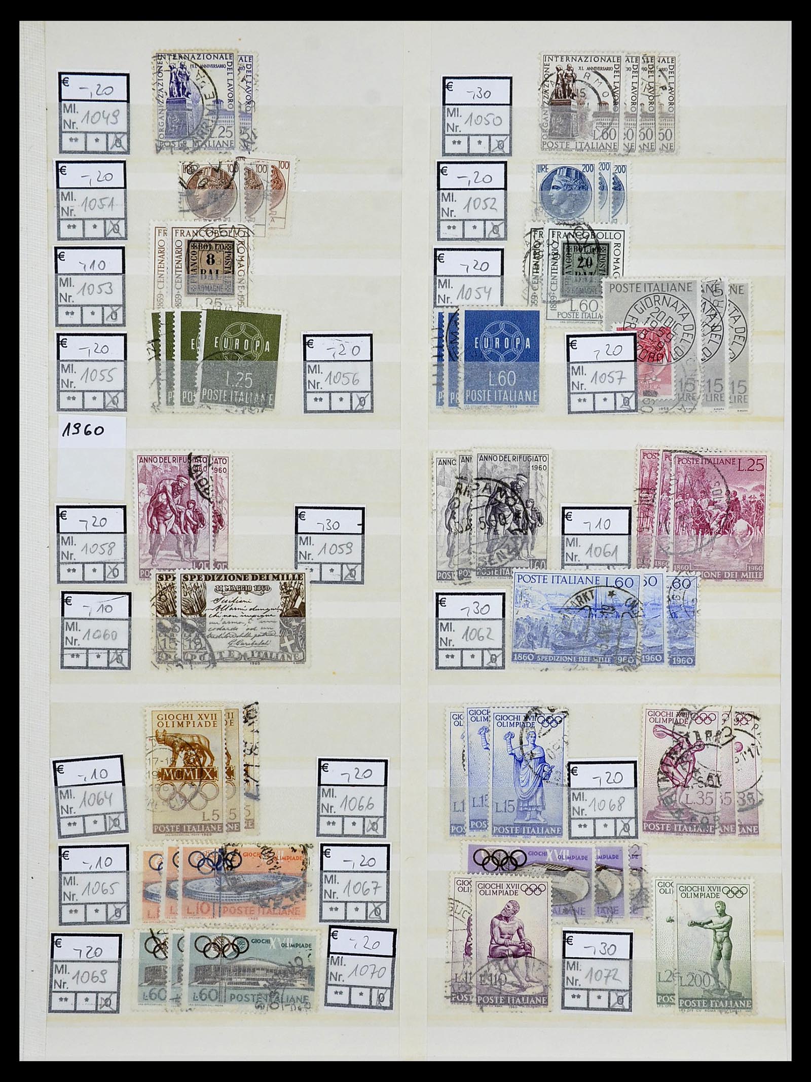 34166 021 - Stamp collection 34166 Italy 1863-1990.