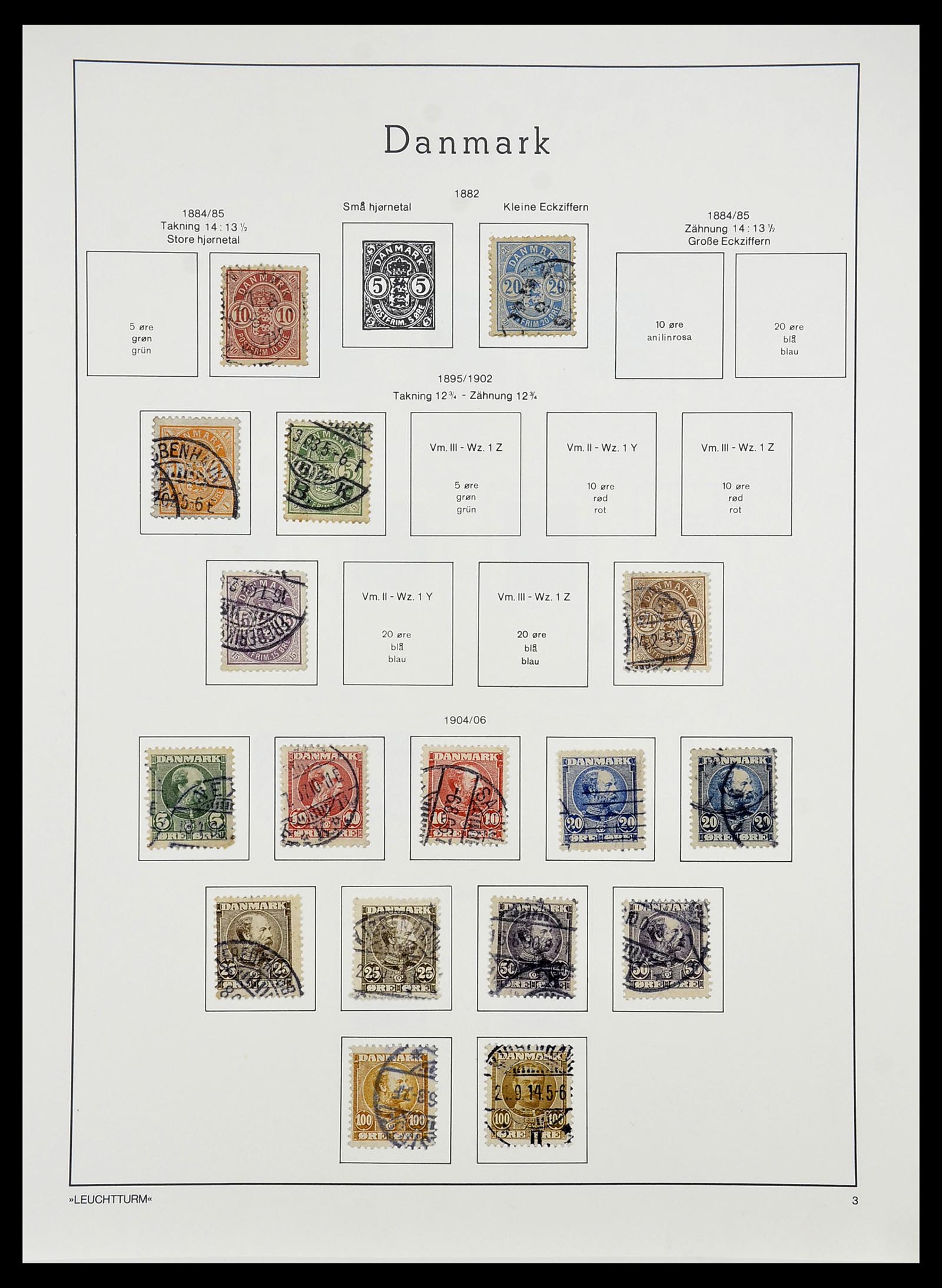 34167 012 - Postzegelverzameling 34167 Denemarken 1851-2004.