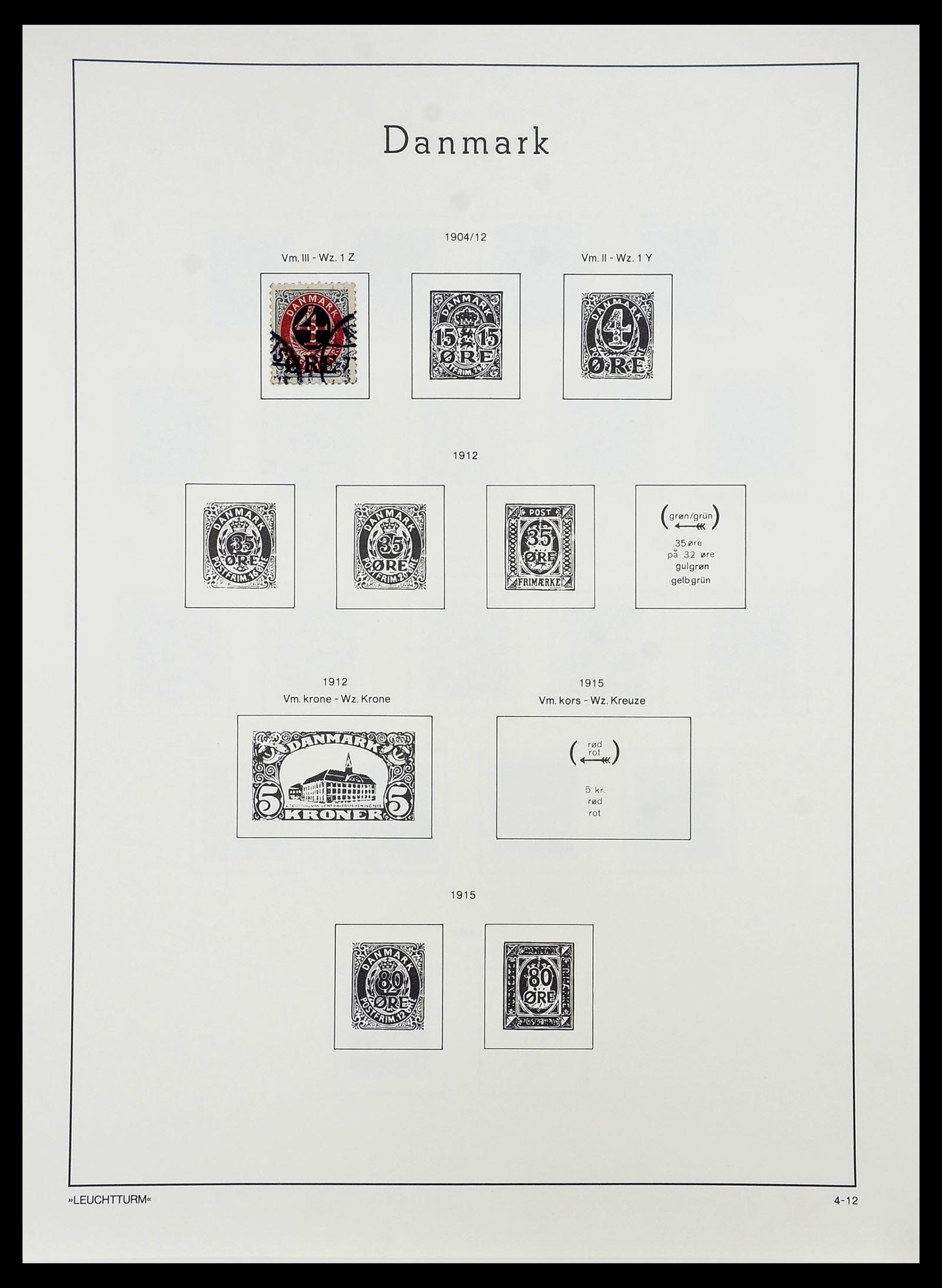 34167 013 - Postzegelverzameling 34167 Denemarken 1851-2004.
