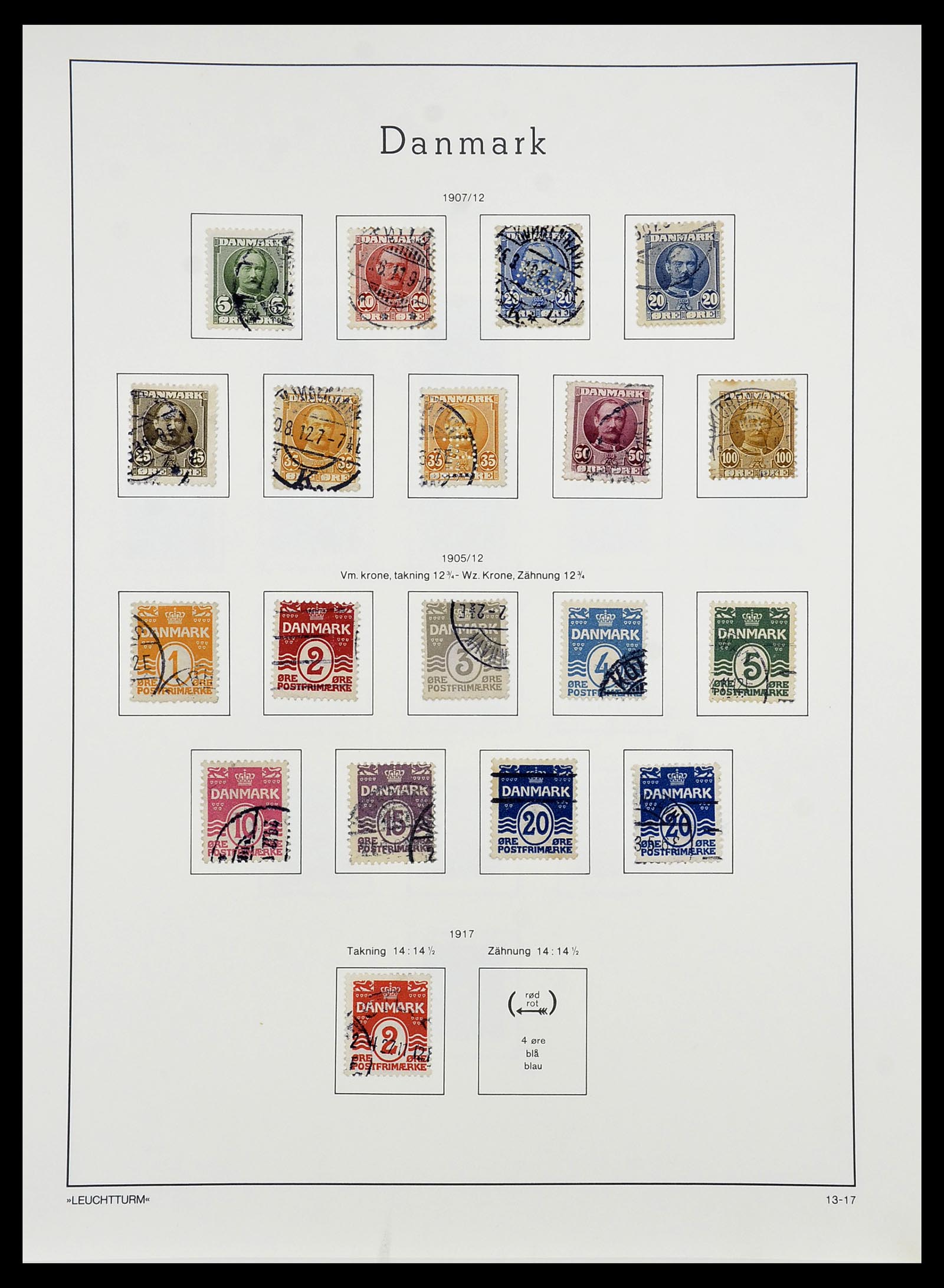 34167 014 - Postzegelverzameling 34167 Denemarken 1851-2004.