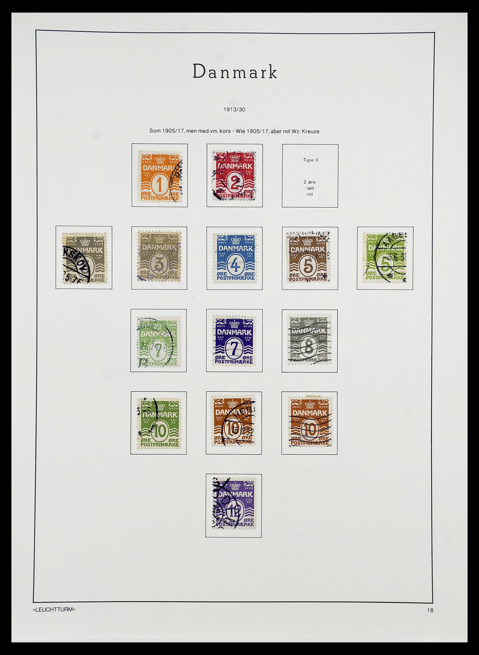 34167 015 - Postzegelverzameling 34167 Denemarken 1851-2004.