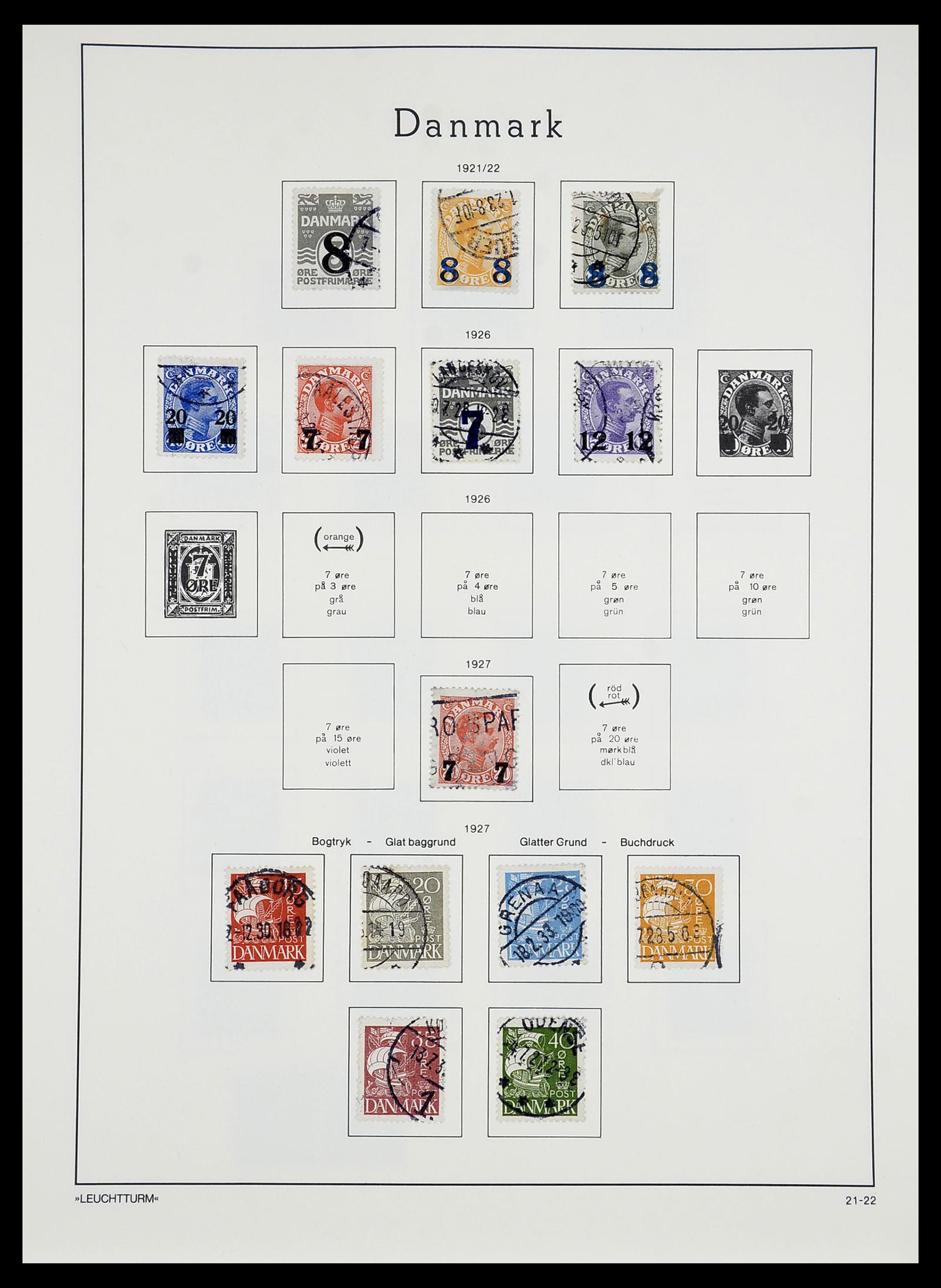 34167 019 - Postzegelverzameling 34167 Denemarken 1851-2004.