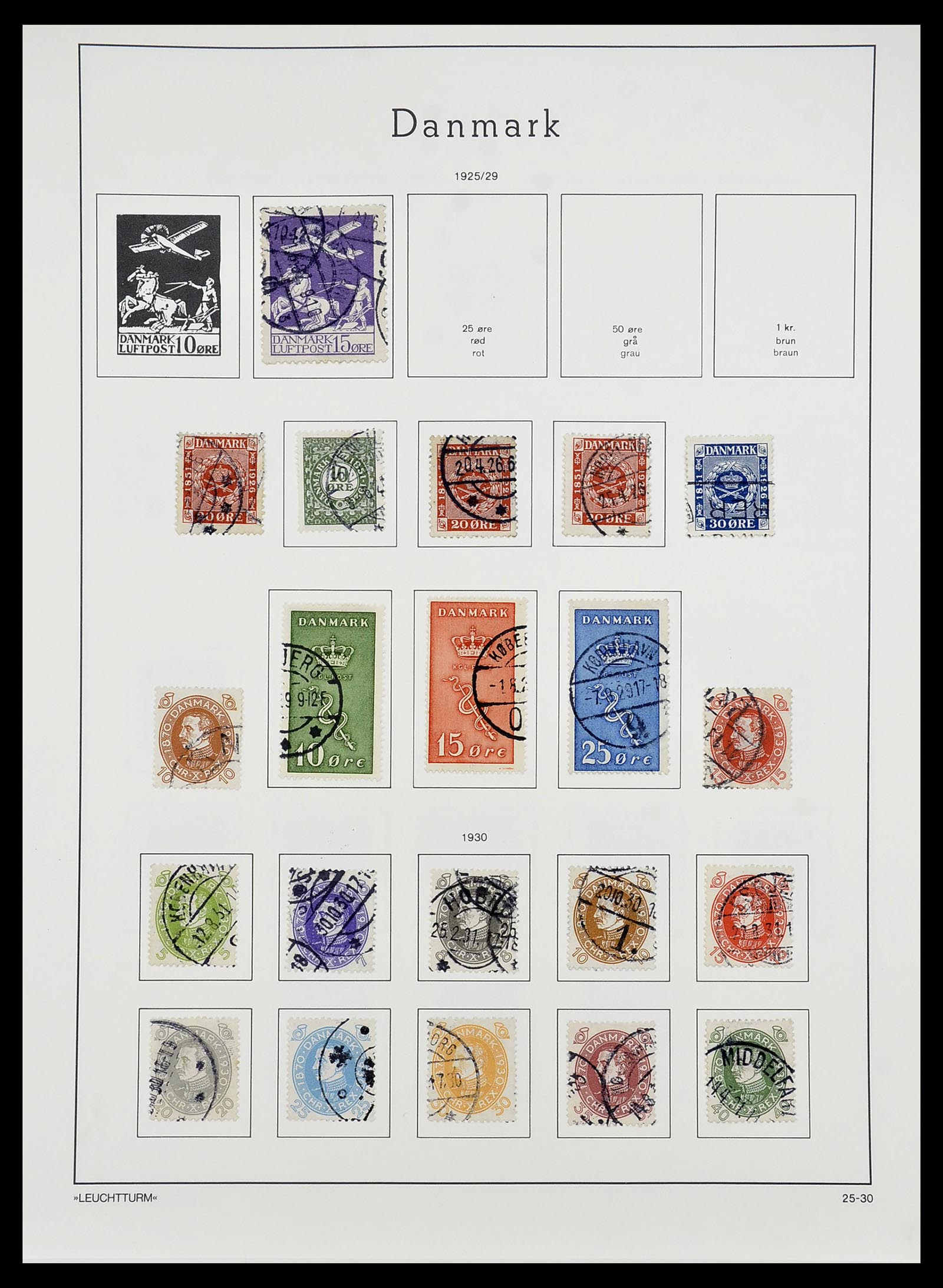 34167 021 - Postzegelverzameling 34167 Denemarken 1851-2004.