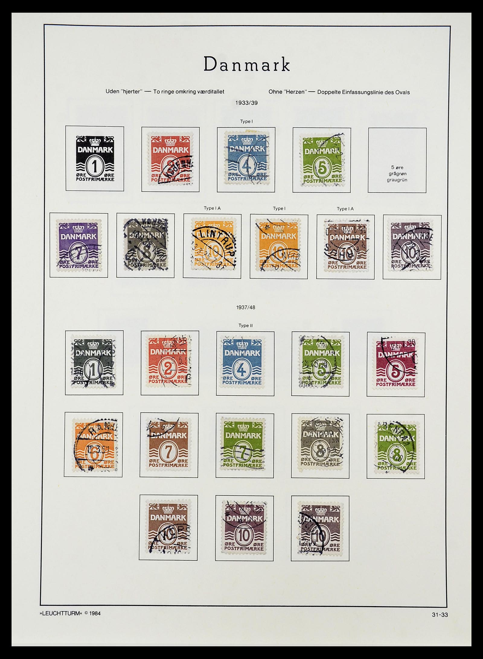 34167 022 - Postzegelverzameling 34167 Denemarken 1851-2004.