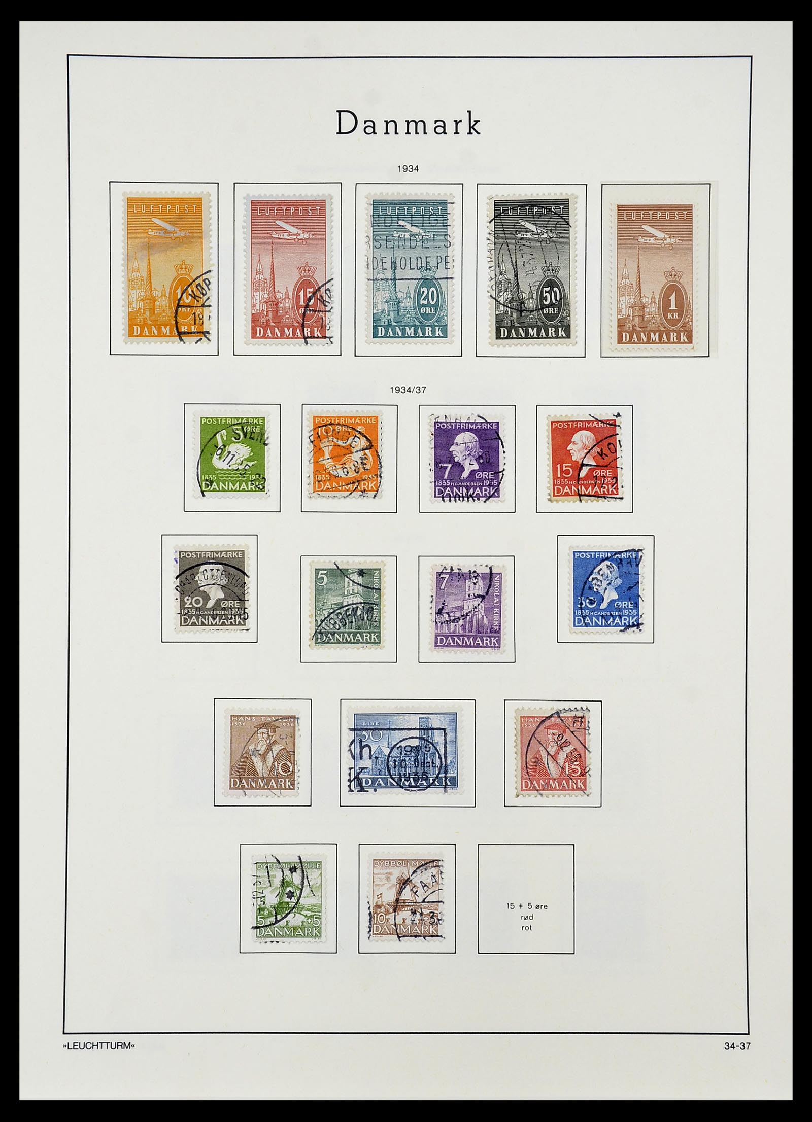34167 023 - Postzegelverzameling 34167 Denemarken 1851-2004.