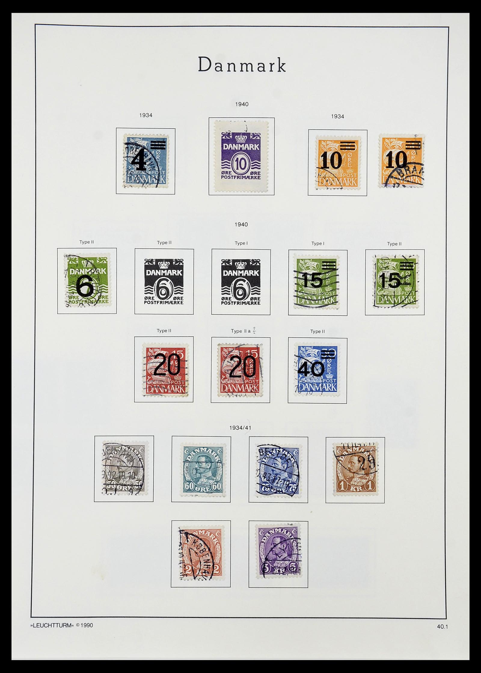 34167 025 - Postzegelverzameling 34167 Denemarken 1851-2004.