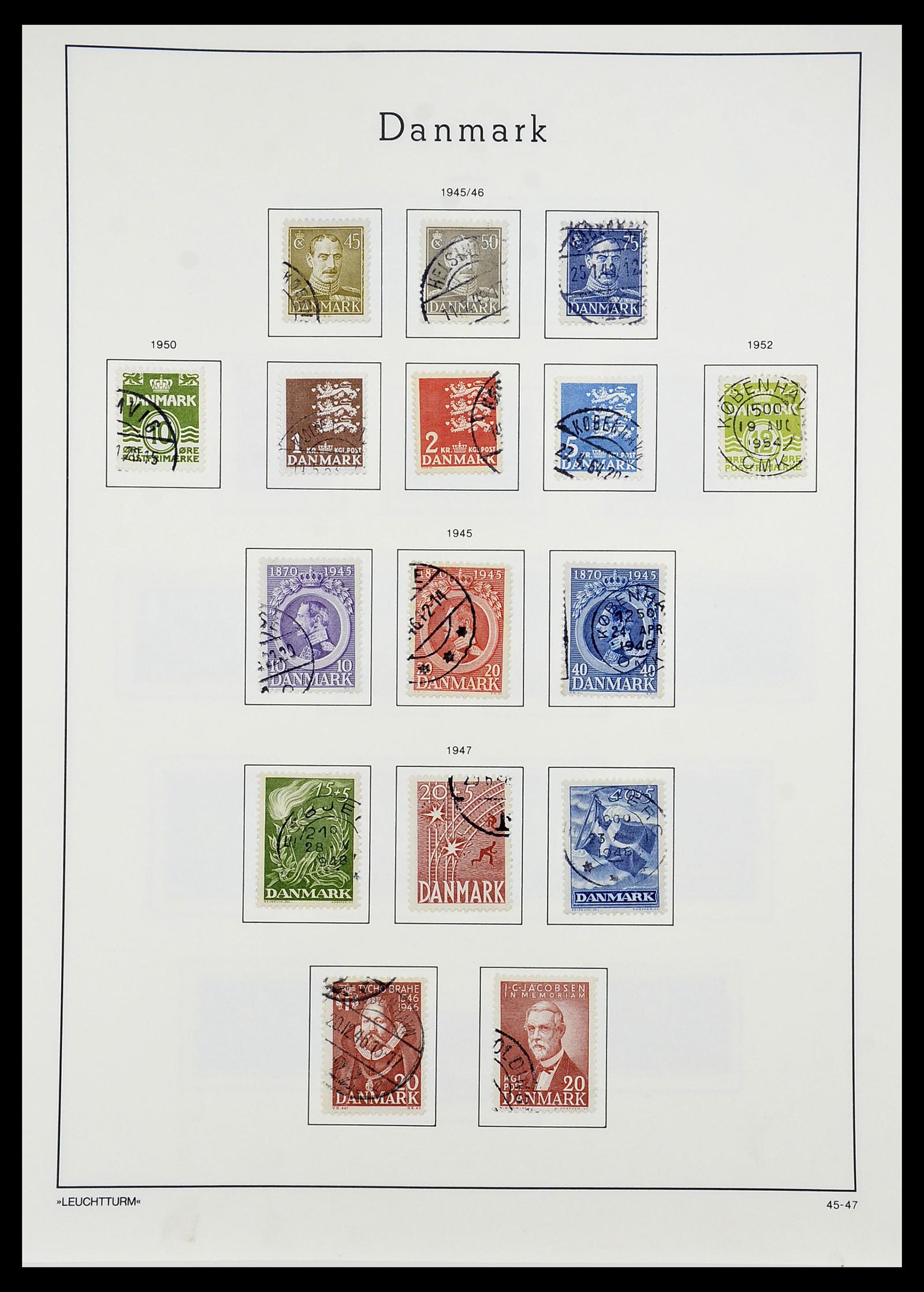 34167 028 - Postzegelverzameling 34167 Denemarken 1851-2004.