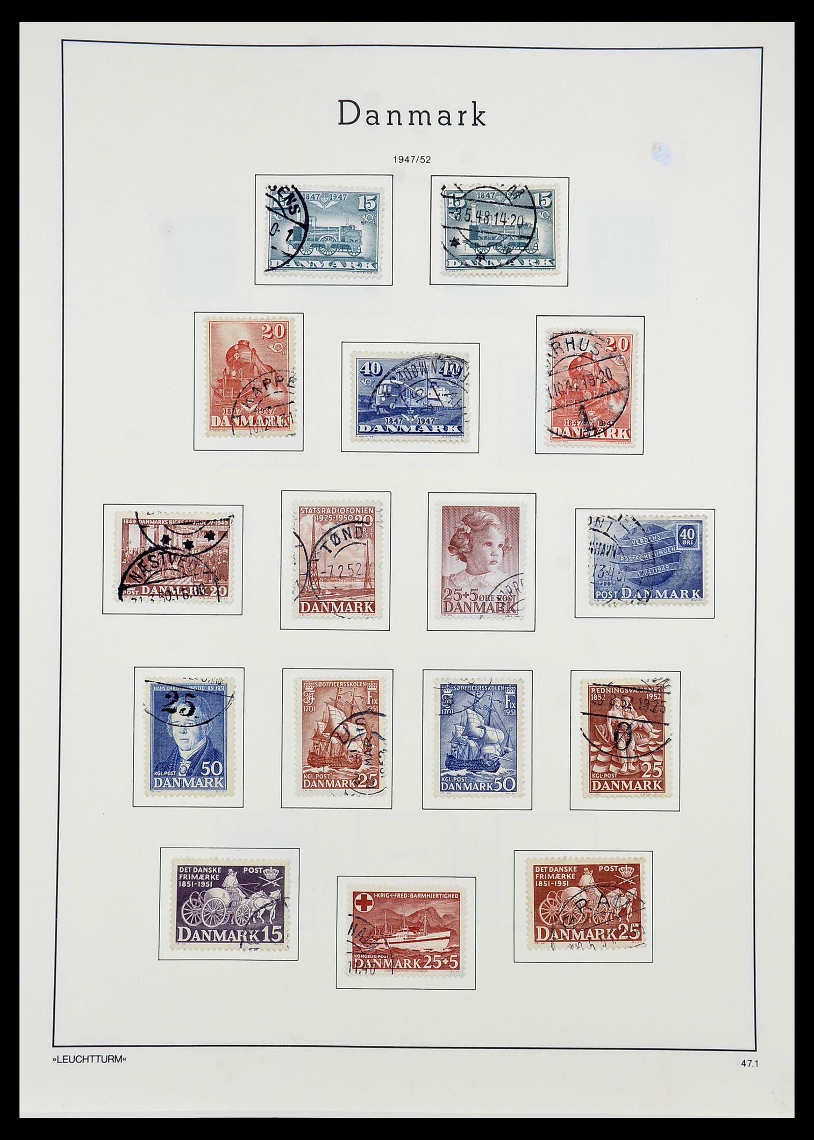 34167 029 - Postzegelverzameling 34167 Denemarken 1851-2004.