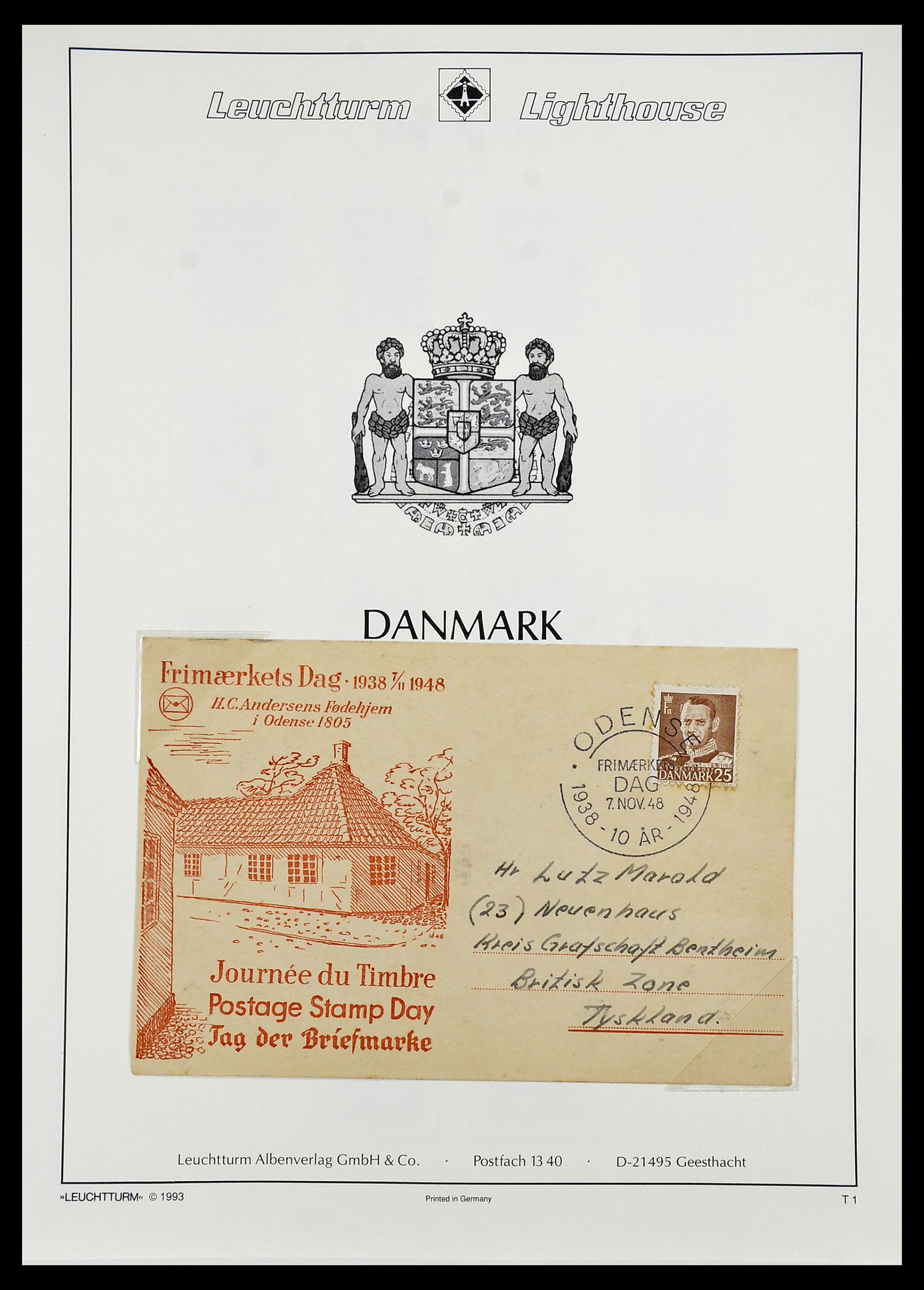34167 032 - Postzegelverzameling 34167 Denemarken 1851-2004.