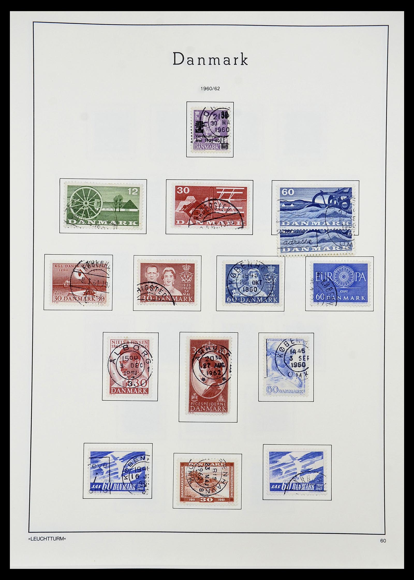 34167 035 - Postzegelverzameling 34167 Denemarken 1851-2004.