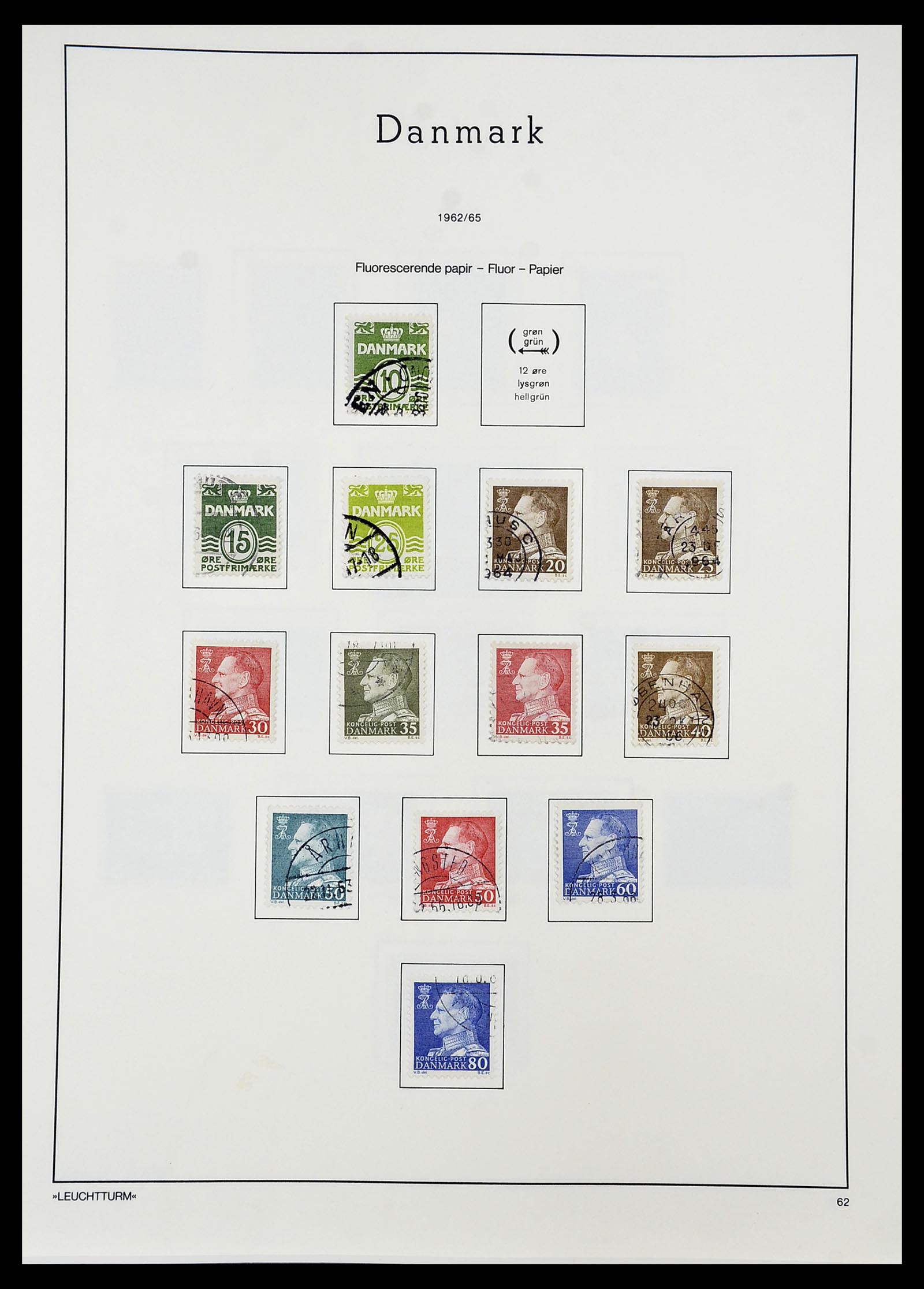 34167 037 - Postzegelverzameling 34167 Denemarken 1851-2004.
