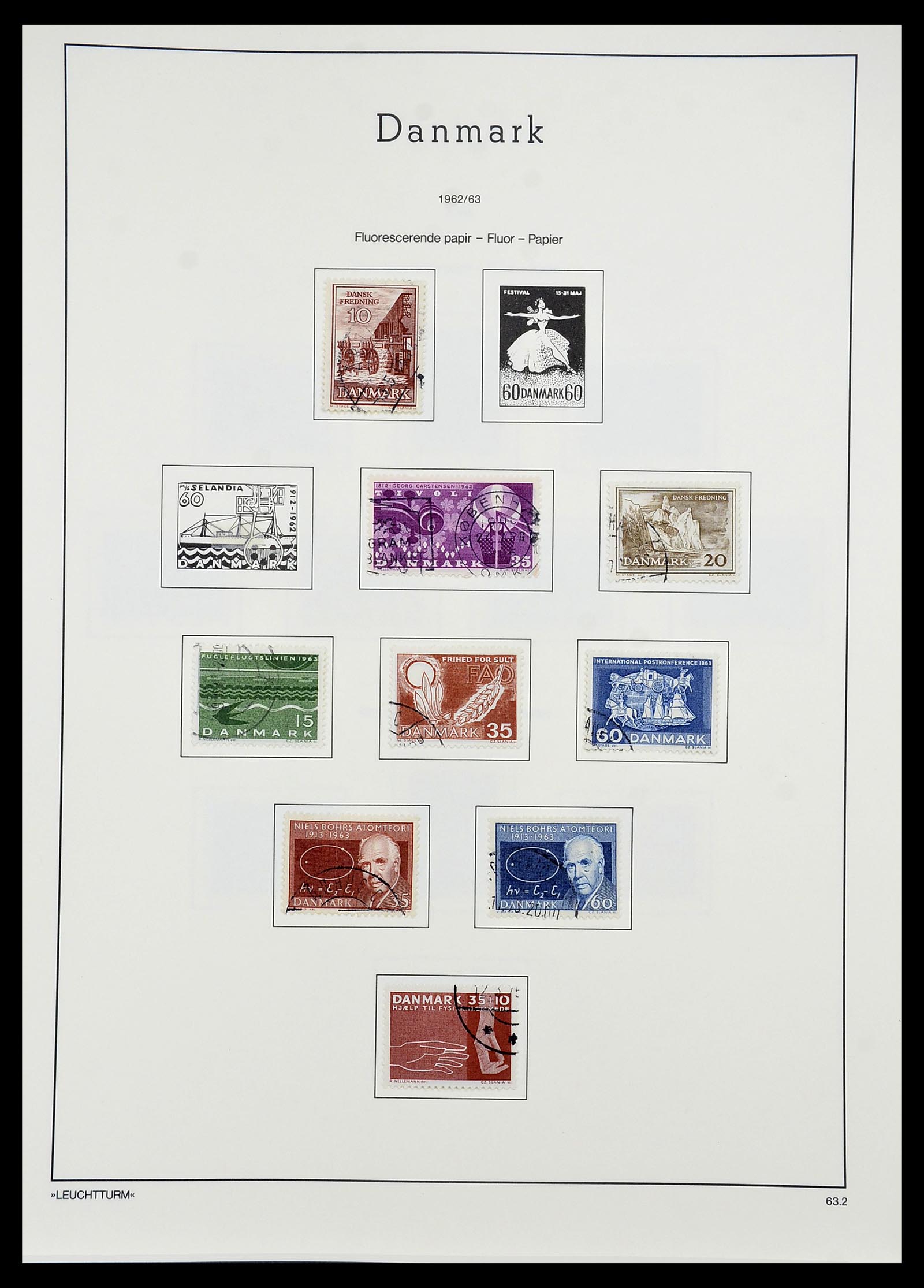 34167 039 - Postzegelverzameling 34167 Denemarken 1851-2004.