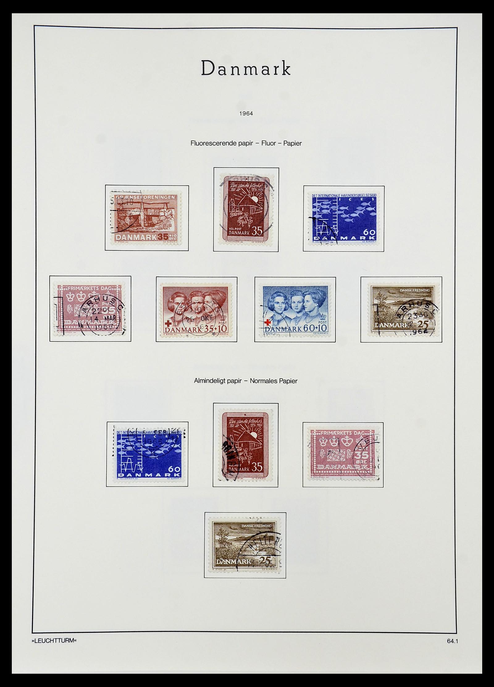34167 040 - Postzegelverzameling 34167 Denemarken 1851-2004.