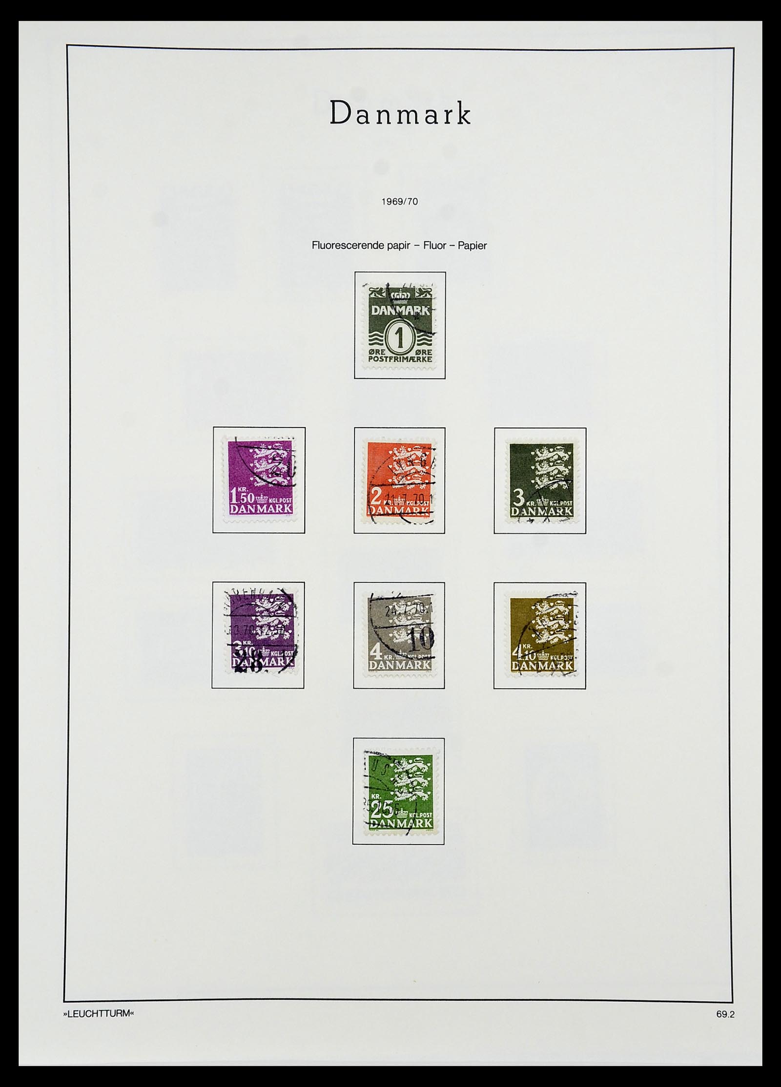 34167 046 - Postzegelverzameling 34167 Denemarken 1851-2004.