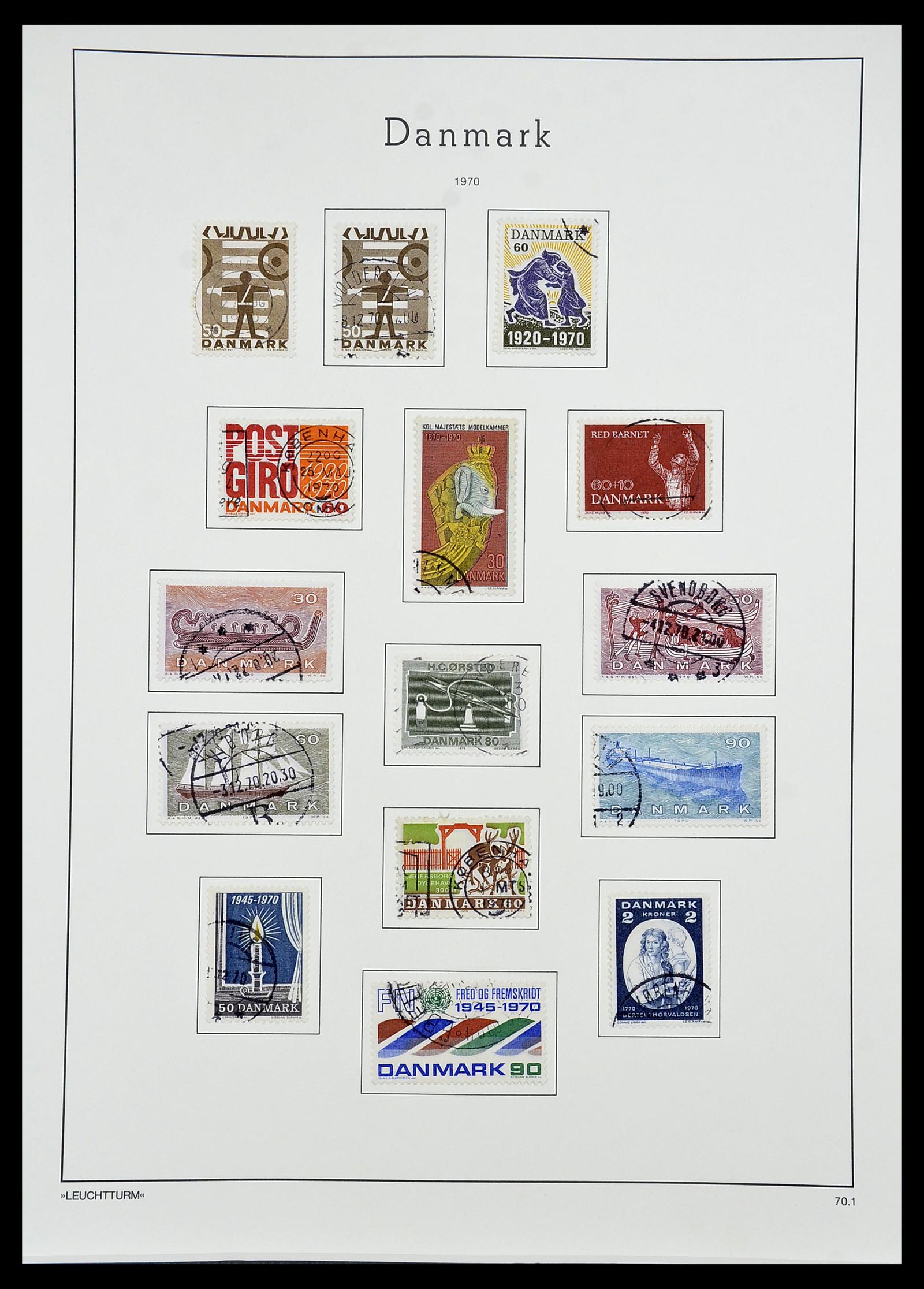 34167 047 - Postzegelverzameling 34167 Denemarken 1851-2004.