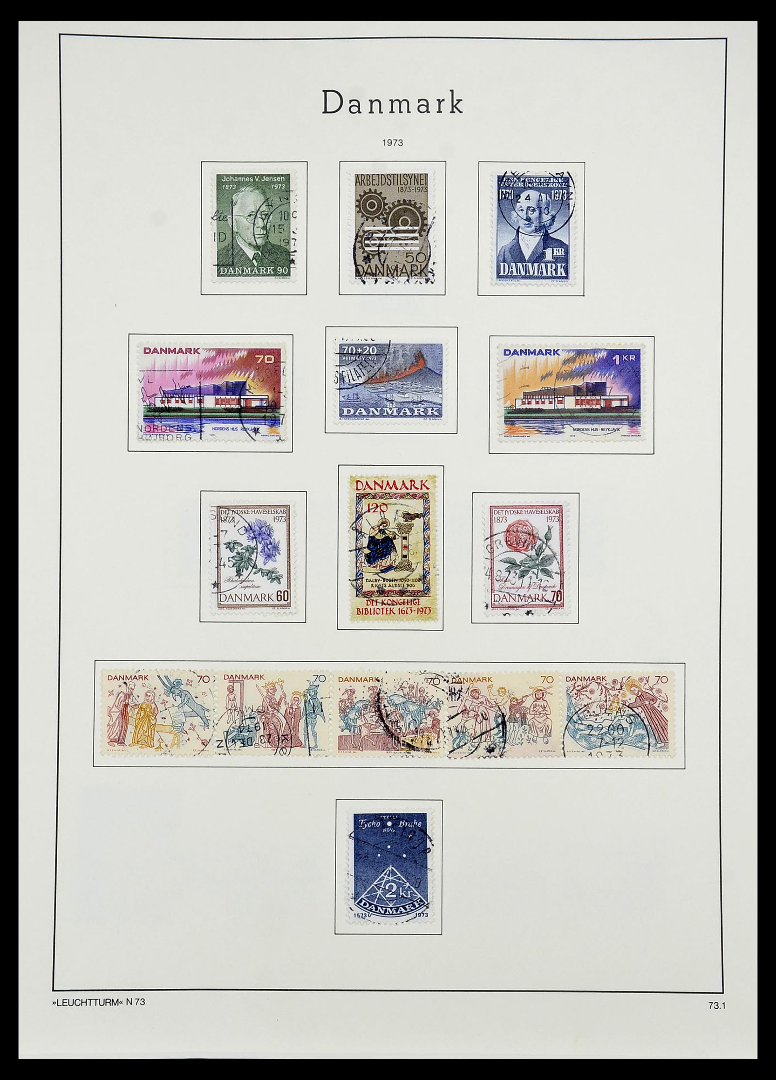 34167 051 - Postzegelverzameling 34167 Denemarken 1851-2004.