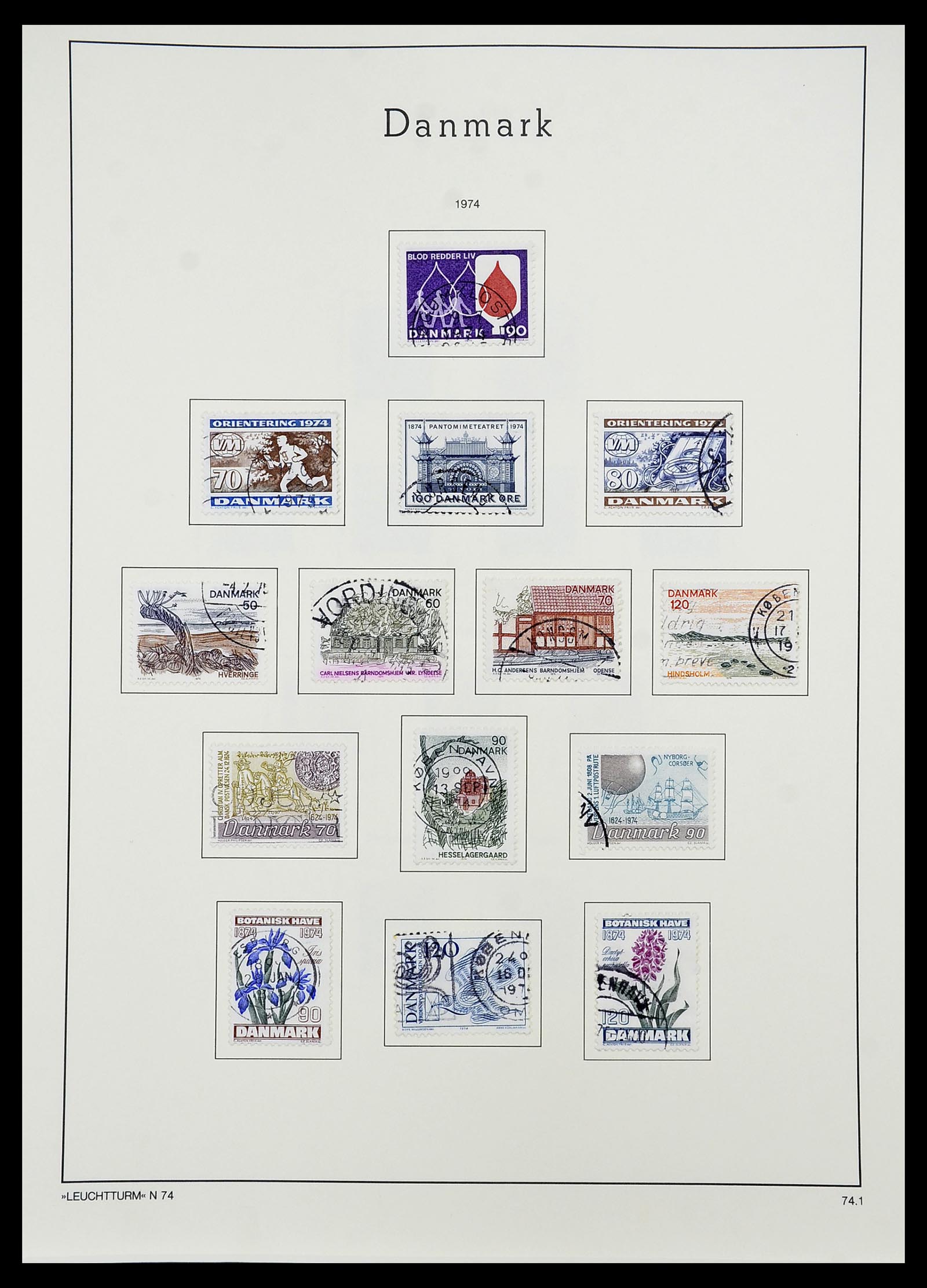 34167 053 - Postzegelverzameling 34167 Denemarken 1851-2004.