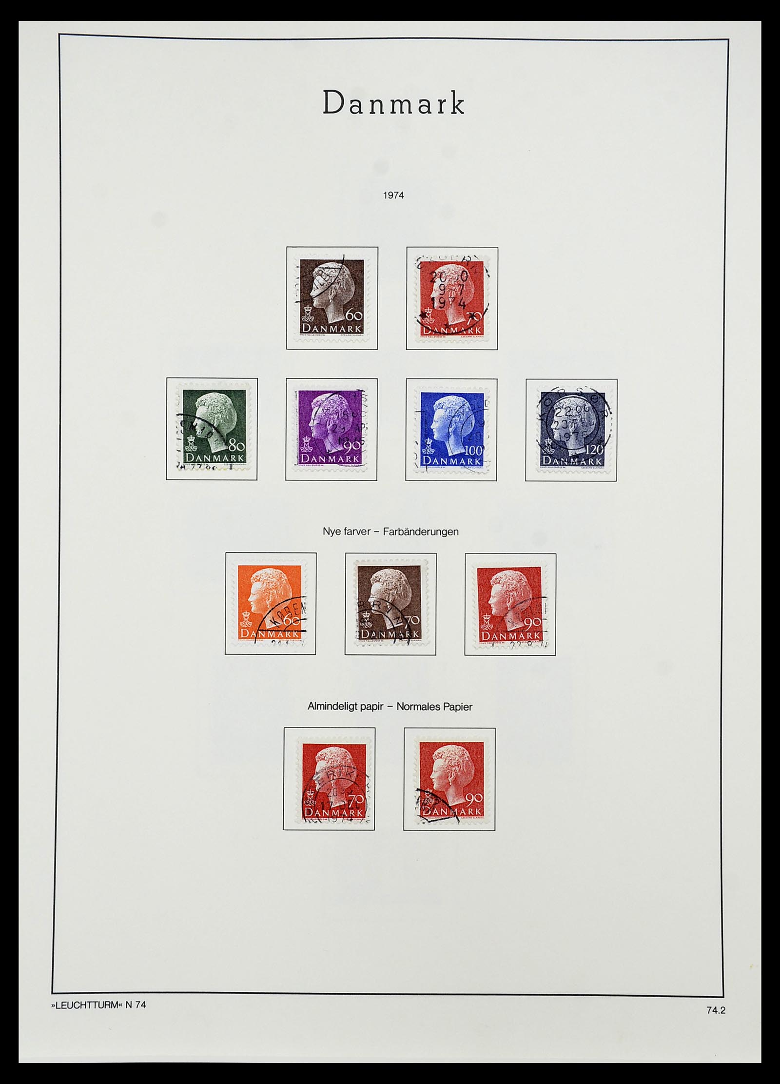 34167 054 - Postzegelverzameling 34167 Denemarken 1851-2004.